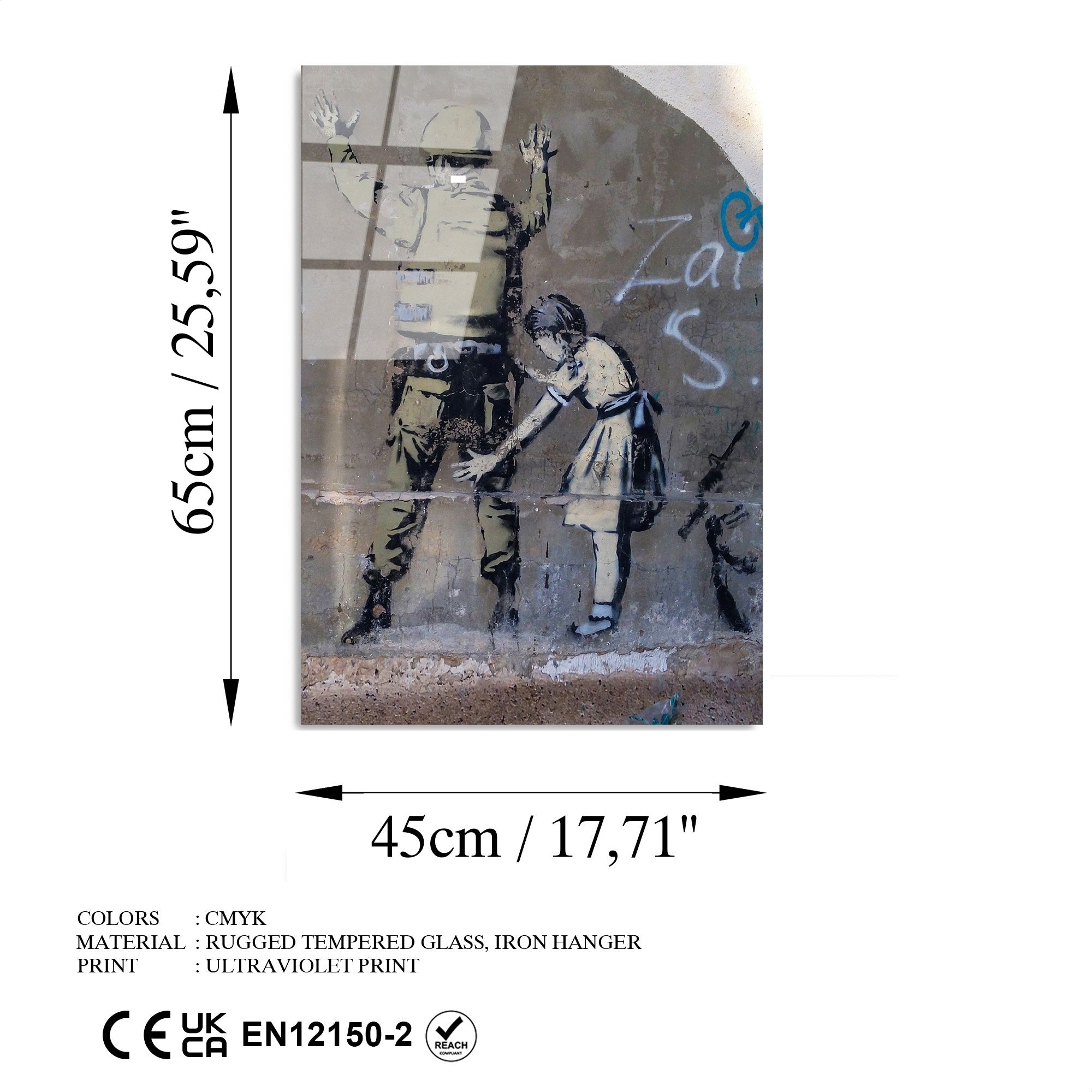 Quadro Decorativo em Vidro Temperado 45 x 65 cm Multicolor (4 mm) – UV-487 | Ref. 123BZM1336