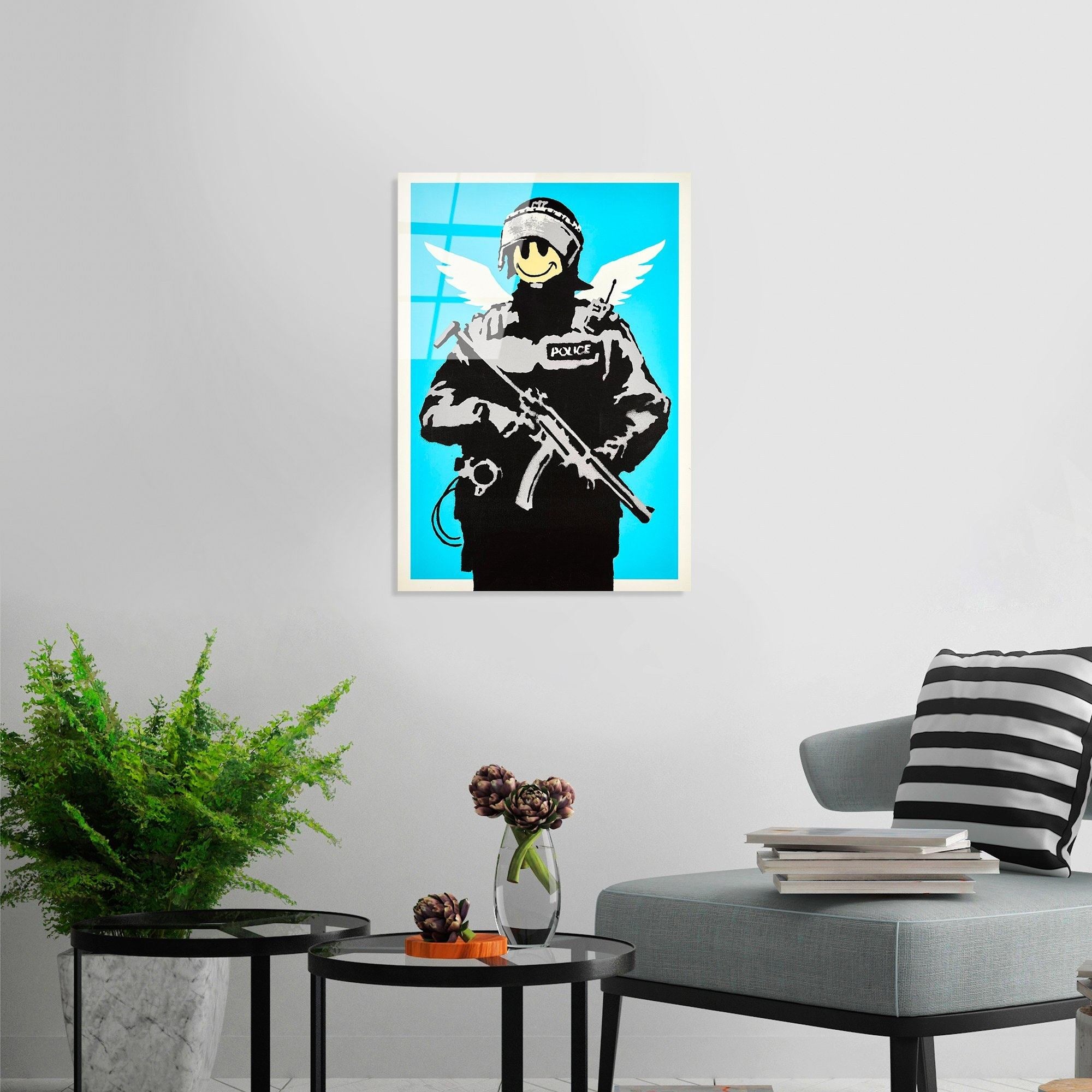 Pintura Decorativa em Vidro Temperado Multicolor UV-488, 45 x 65 cm (4 mm)