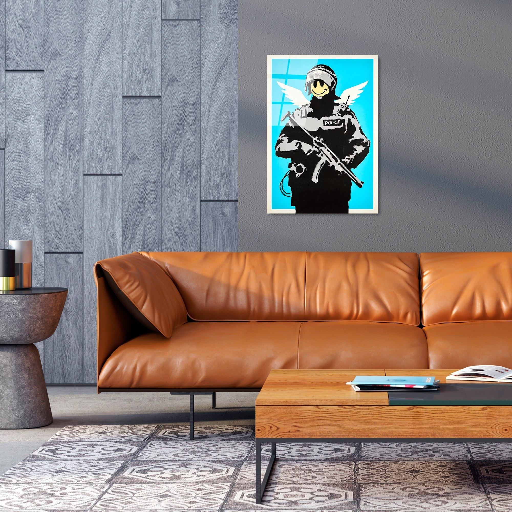 Pintura Decorativa em Vidro Temperado Multicolor UV-488, 45 x 65 cm (4 mm)