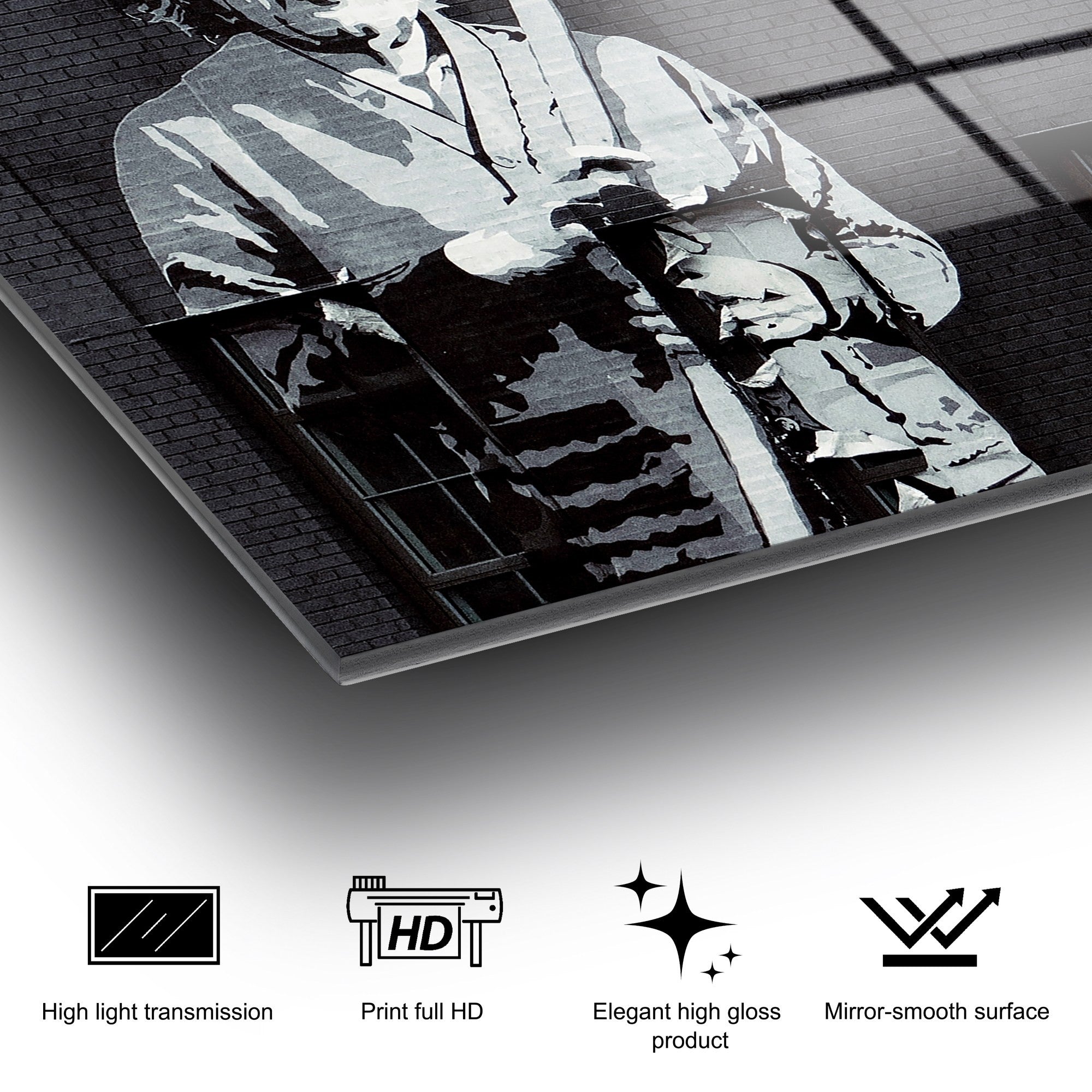 Quadro Decorativo em Vidro Temperado Multicolorido 45 x 65 cm (4 mm) - UV-489