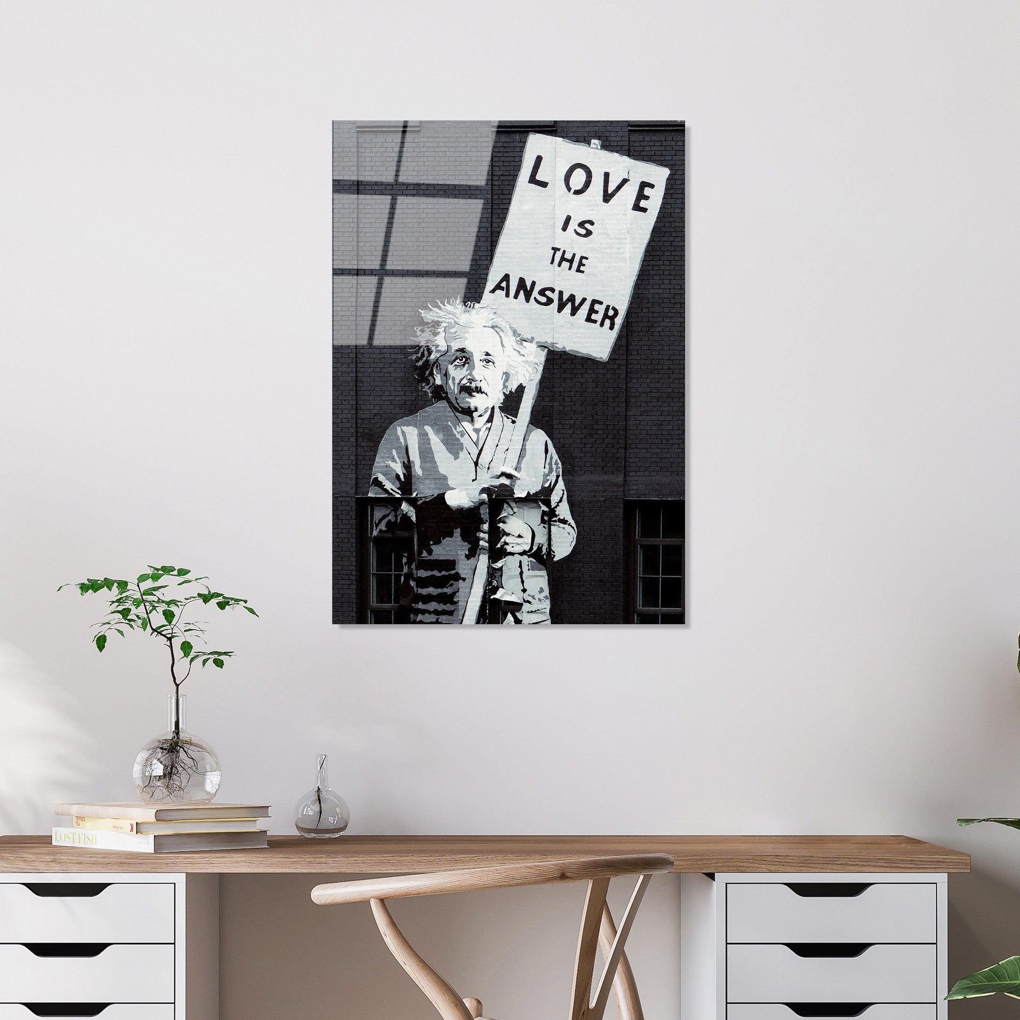 Quadro Decorativo em Vidro Temperado Multicolorido 45 x 65 cm (4 mm) - UV-489