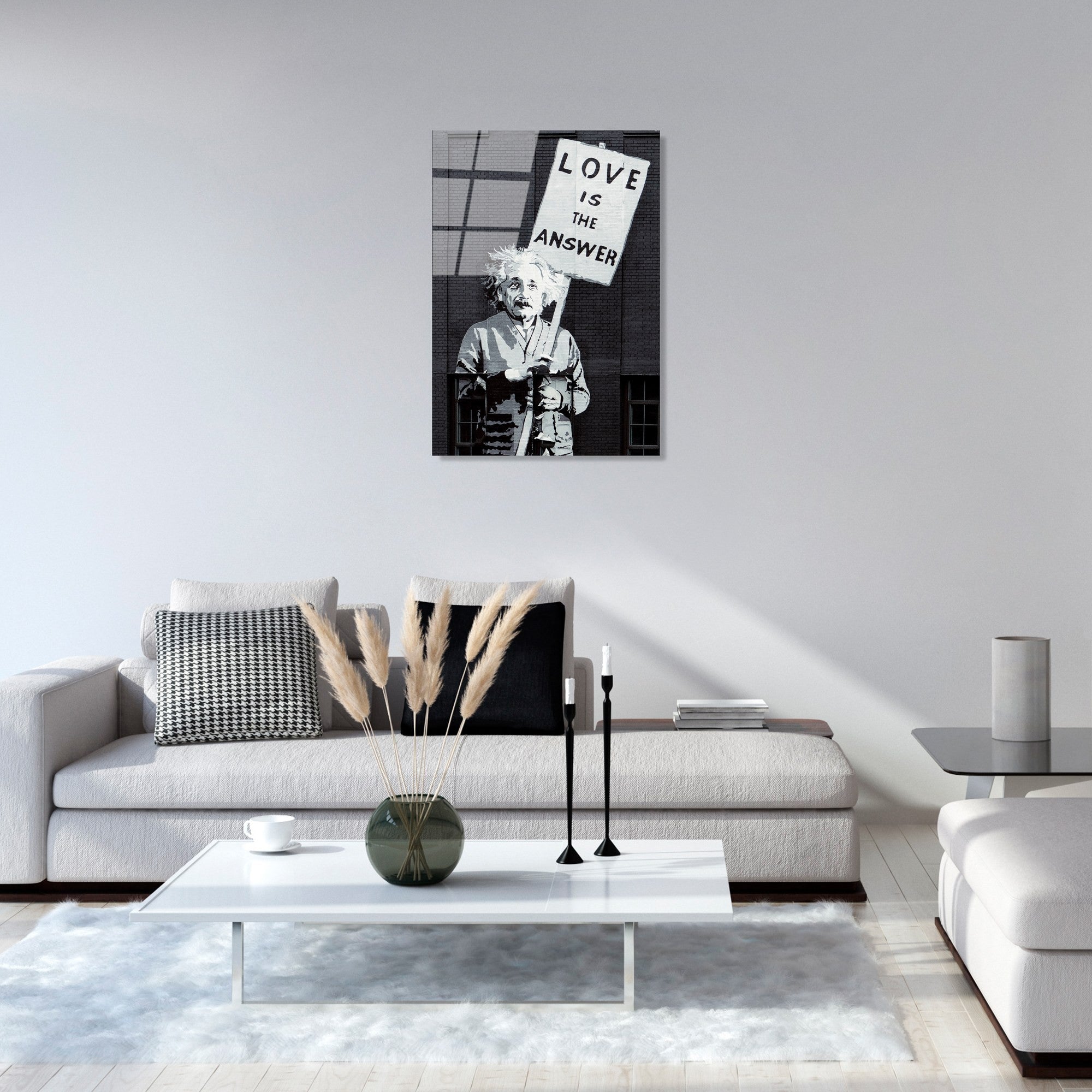 Quadro Decorativo em Vidro Temperado Multicolorido 45 x 65 cm (4 mm) - UV-489