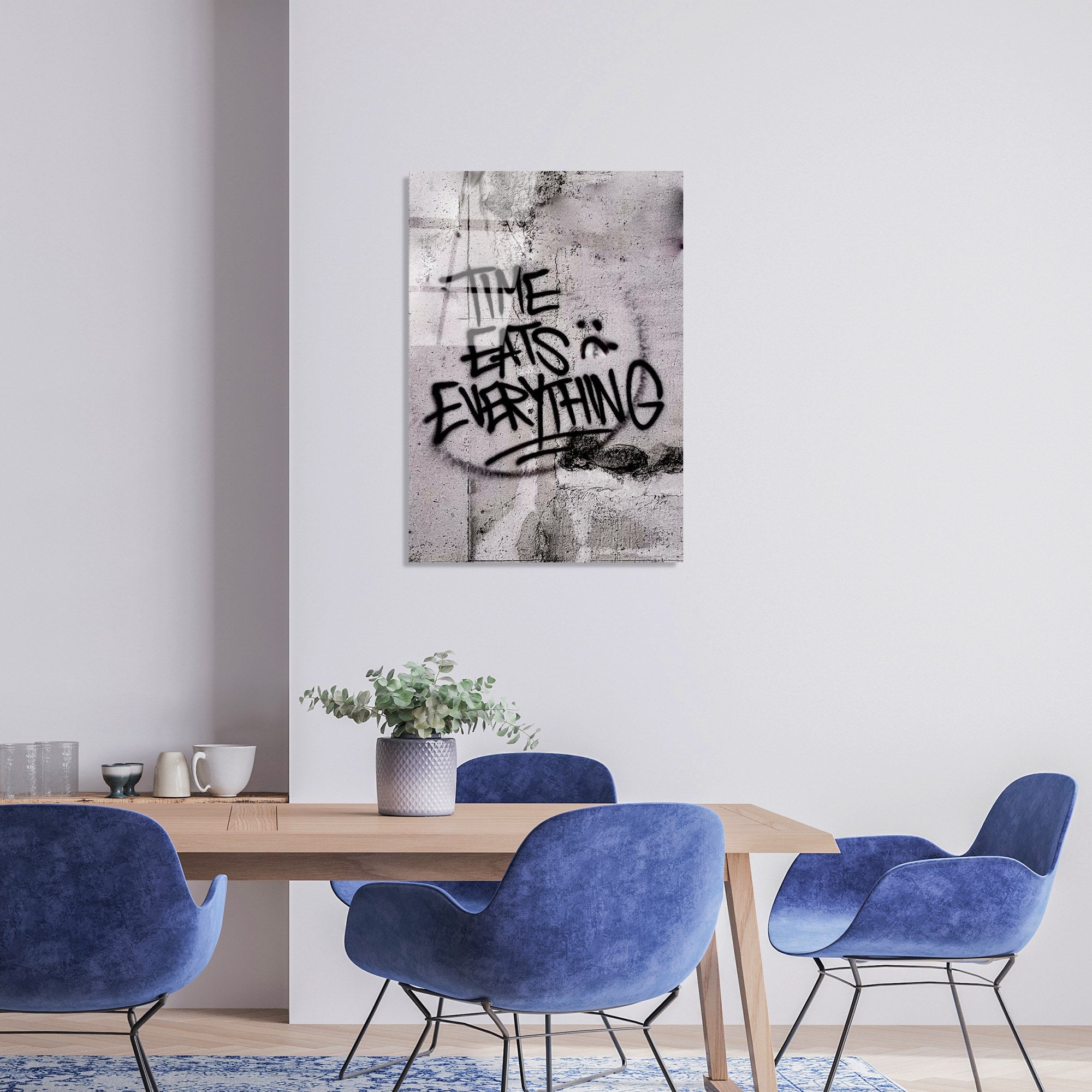 Quadro Decorativo em Vidro Temperado 4 mm UV-490, 45 x 65 cm, Multicolor | Ref. 123BZM1339