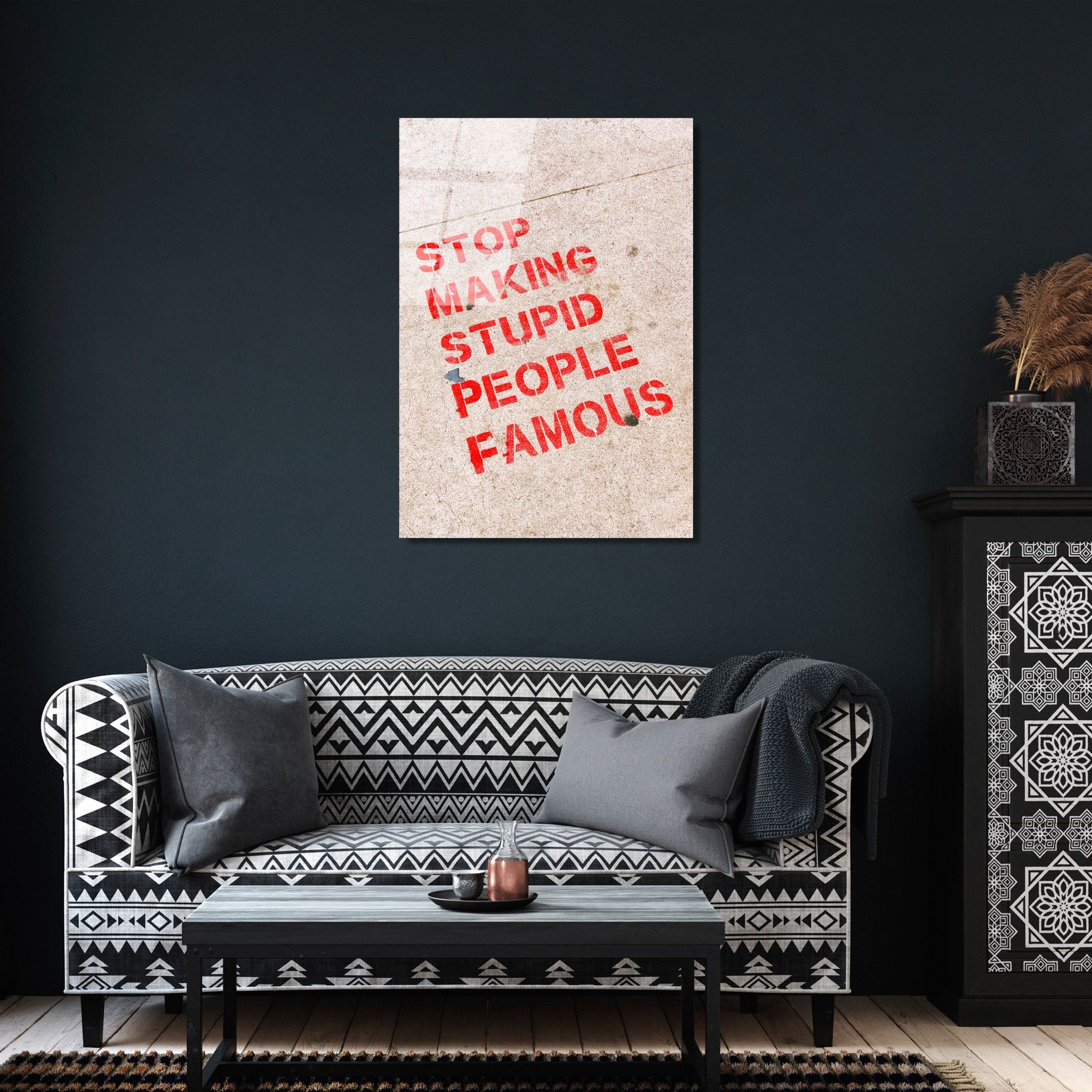 Quadro Decorativo em Vidro Temperado UV-493 Multicolor 45 x 65 cm (4 mm)