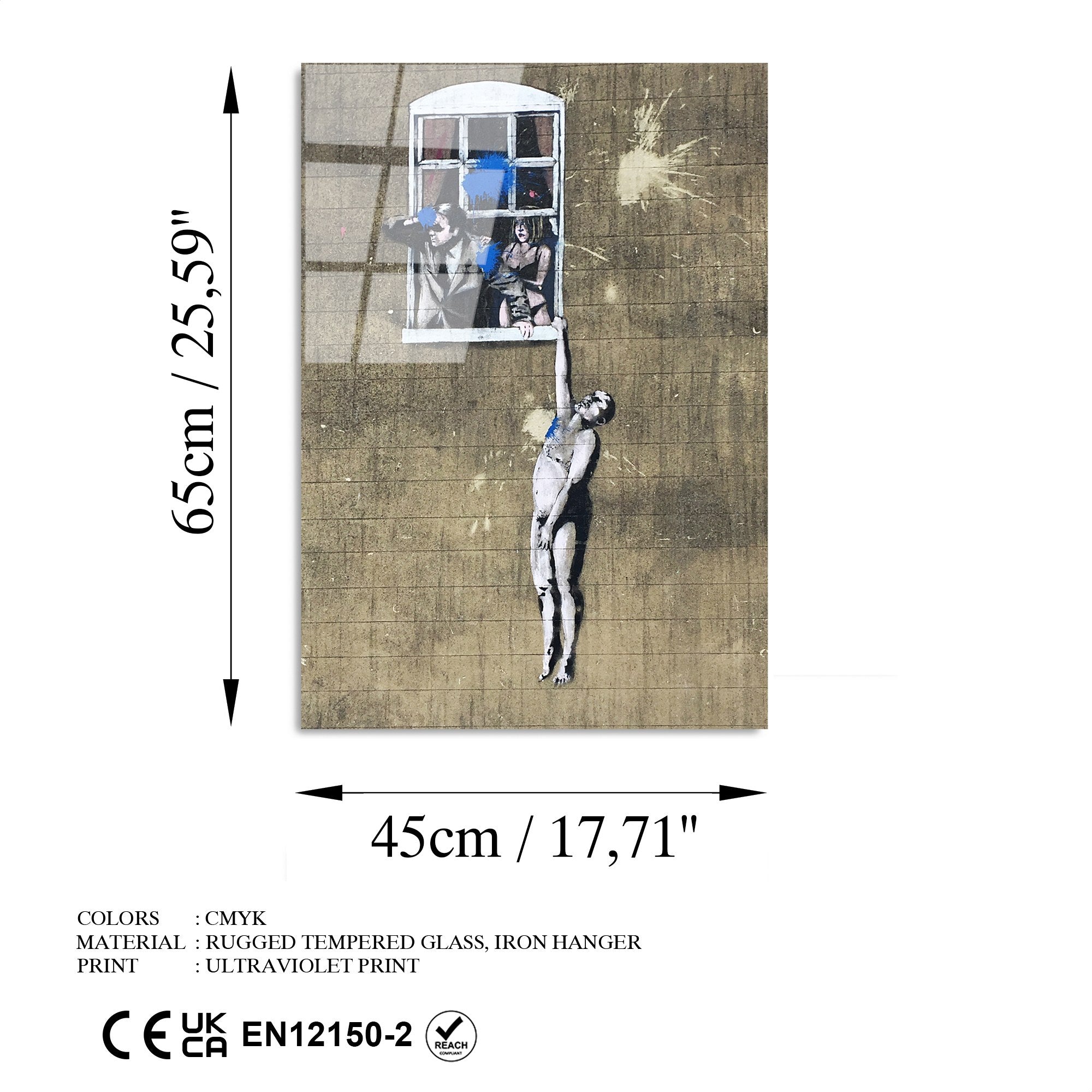 Quadro Decorativo em Vidro Temperado Multicolor 45x65 cm (Espessura 4 mm) – UV-496 | Ref. 123BZM1345