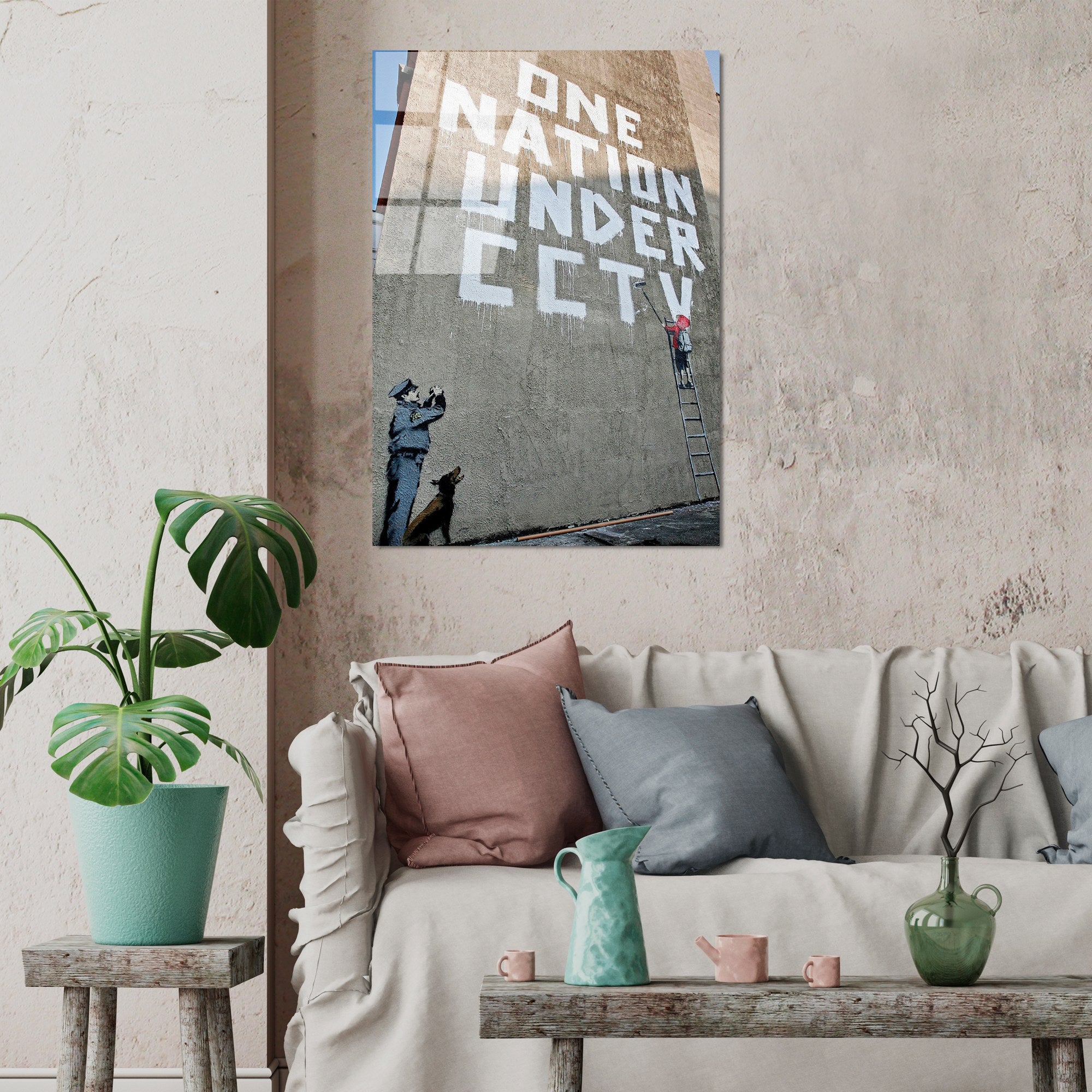 Quadro Decorativo em Vidro Temperado UV-498, Multicolor, 45 x 65 cm, 4 mm