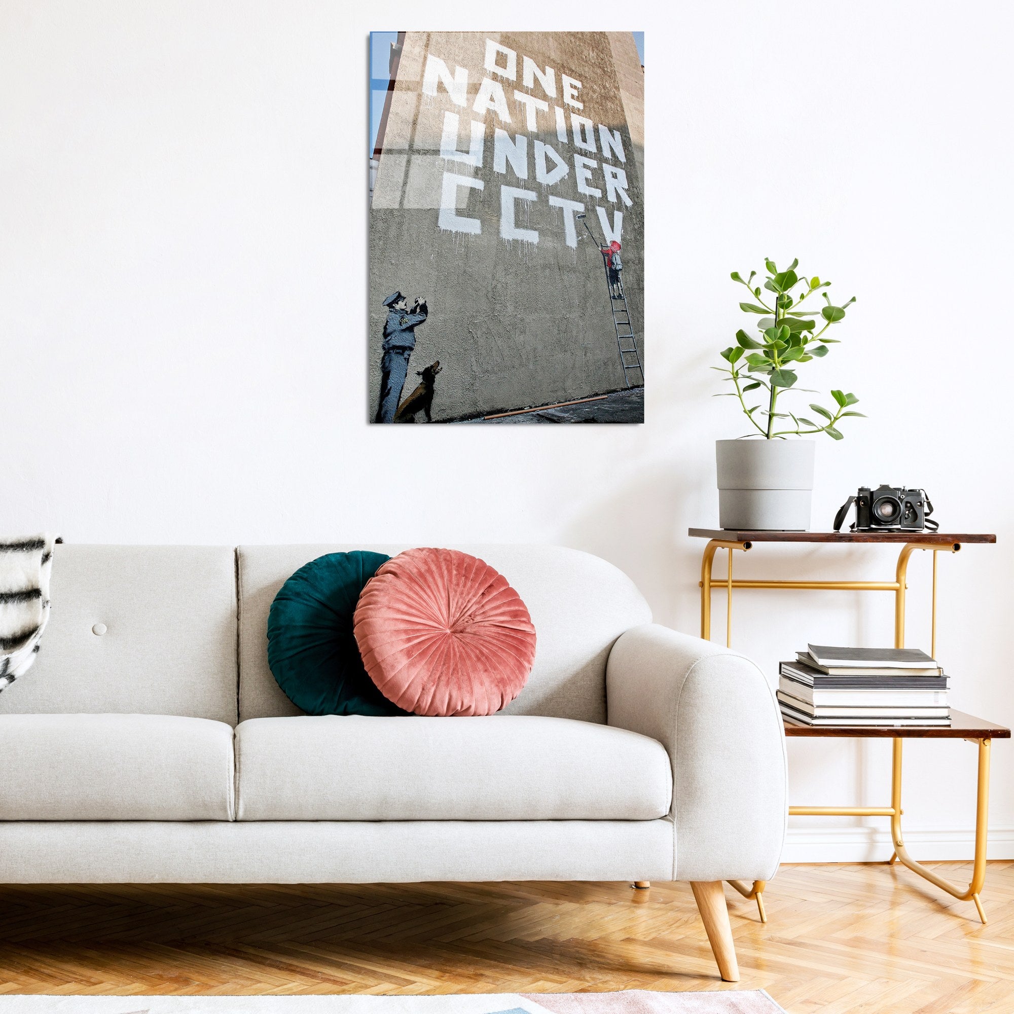 Quadro Decorativo em Vidro Temperado UV-498, Multicolor, 45 x 65 cm, 4 mm