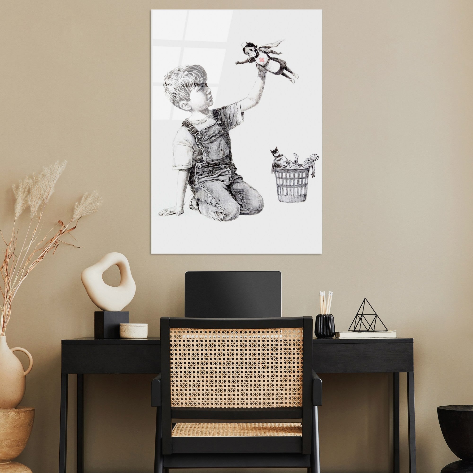 Quadro Decorativo em Vidro Temperado UV-499, Multicolor, 45 x 65 cm, 4 mm