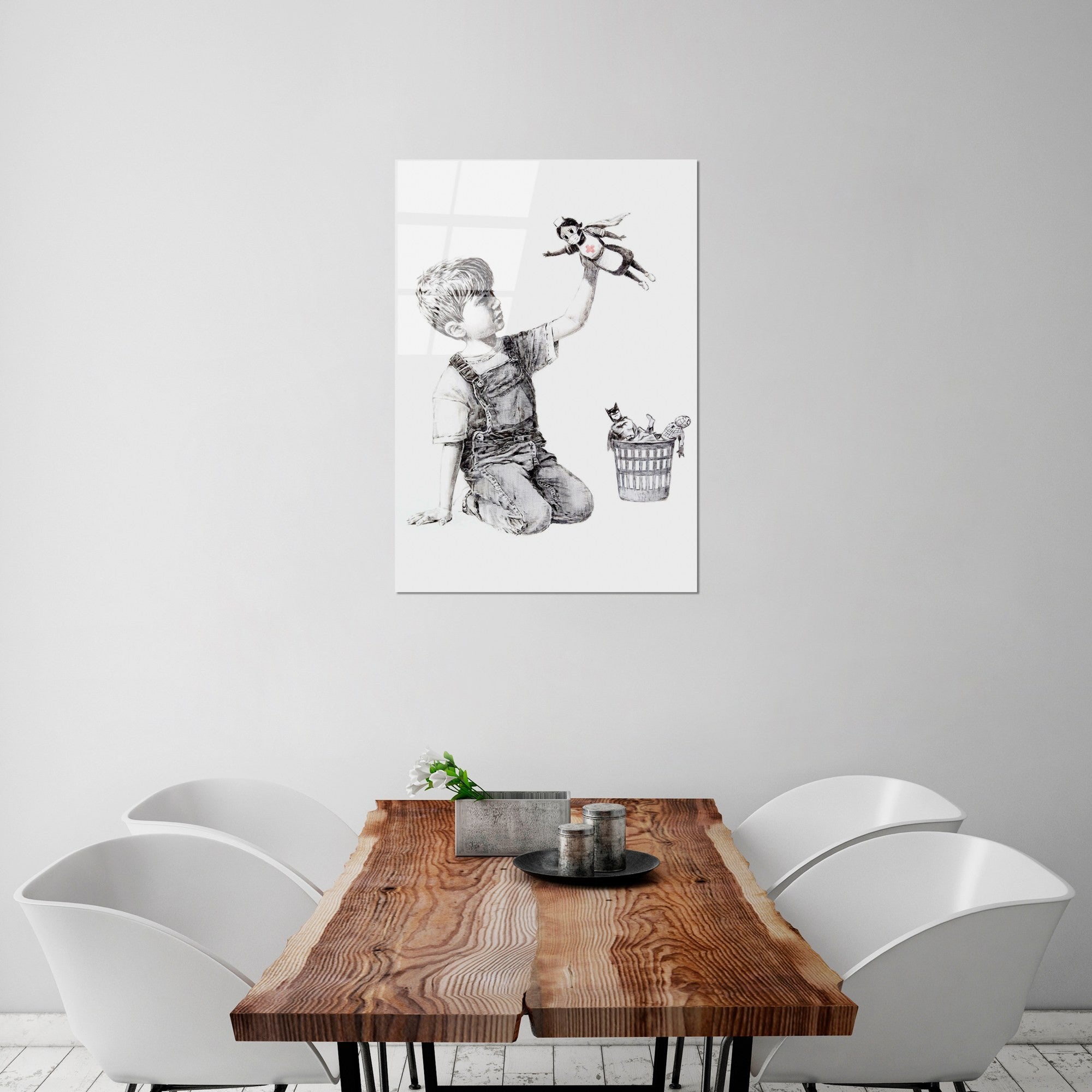 Quadro Decorativo em Vidro Temperado UV-499, Multicolor, 45 x 65 cm, 4 mm