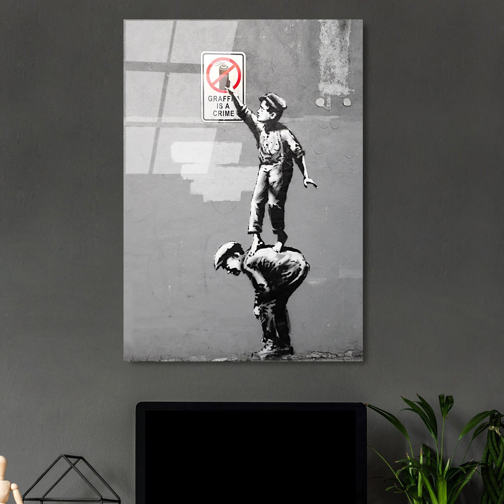 Quadro Decorativo em Vidro Temperado UV-501, Multicolor, 45 x 65 cm (4 mm)