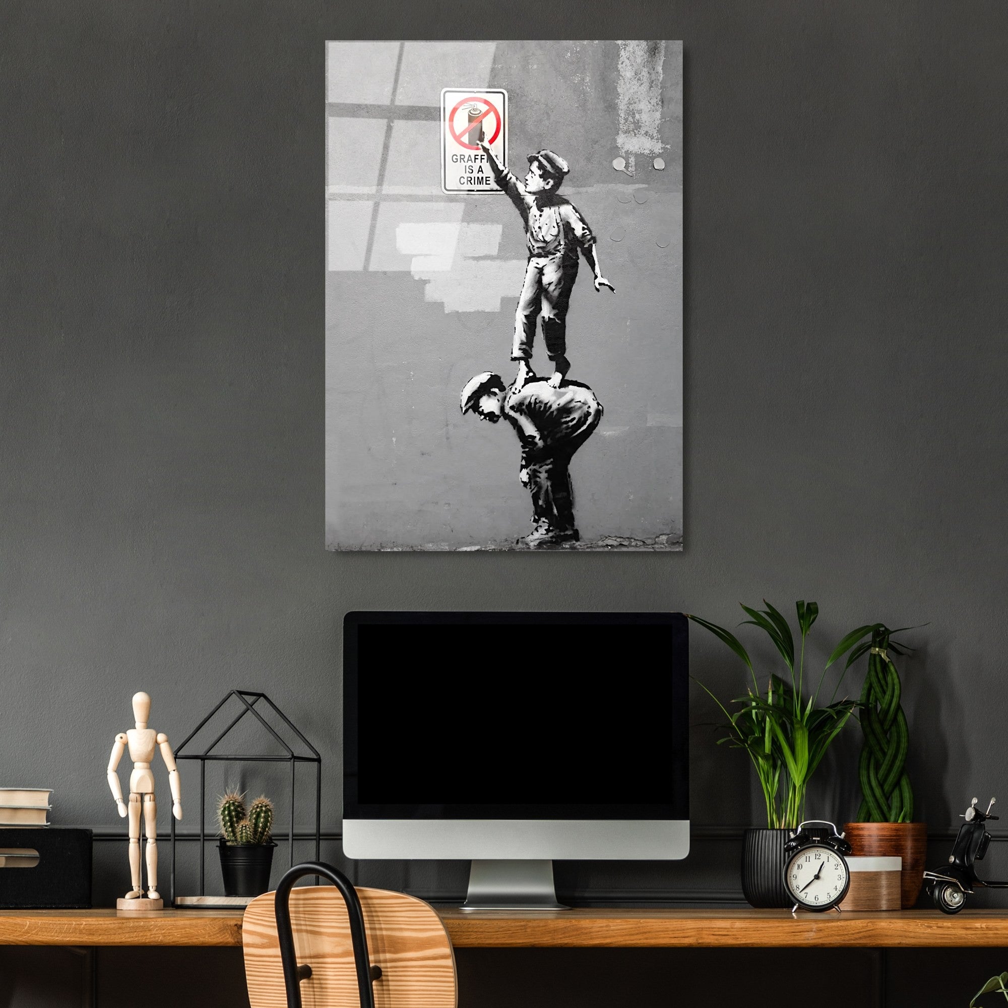 Quadro Decorativo em Vidro Temperado UV-501, Multicolor, 45 x 65 cm (4 mm)