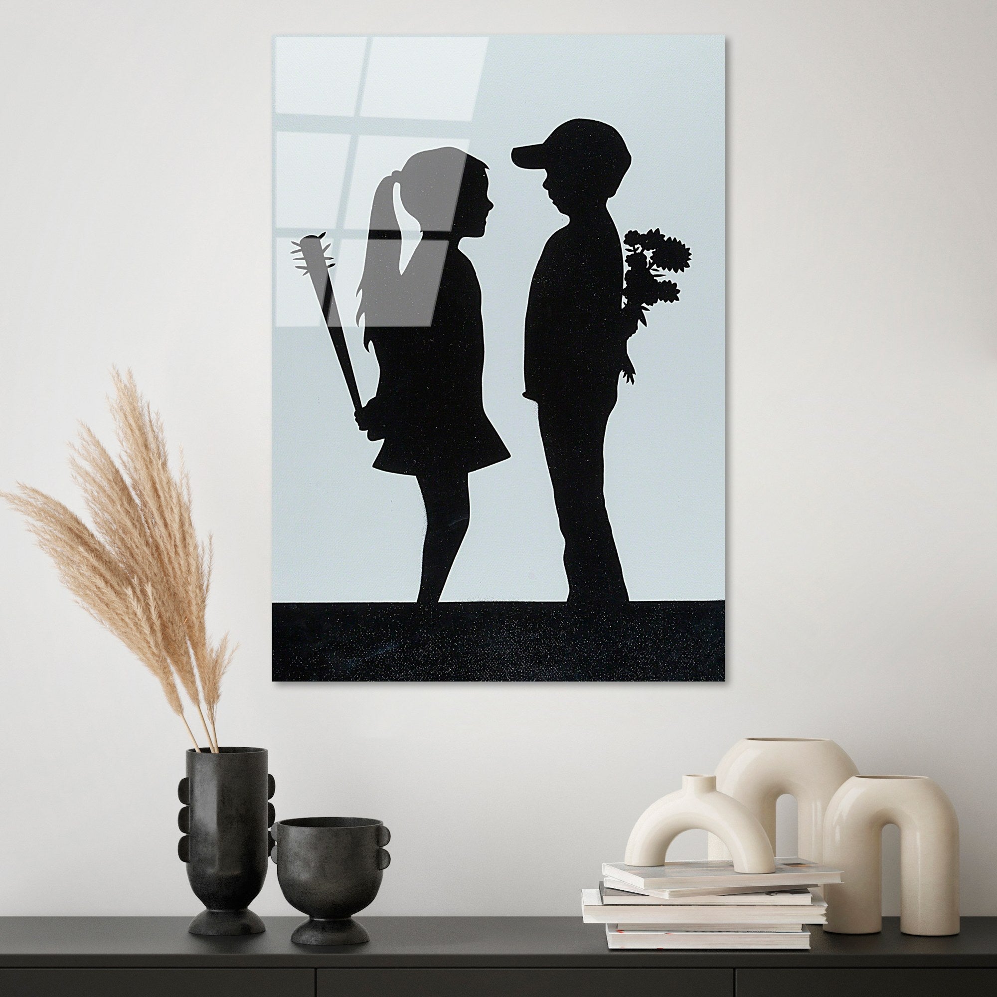 Quadro em Vidro Temperado UV-502 45x65 cm – Multicolor, 4 mm