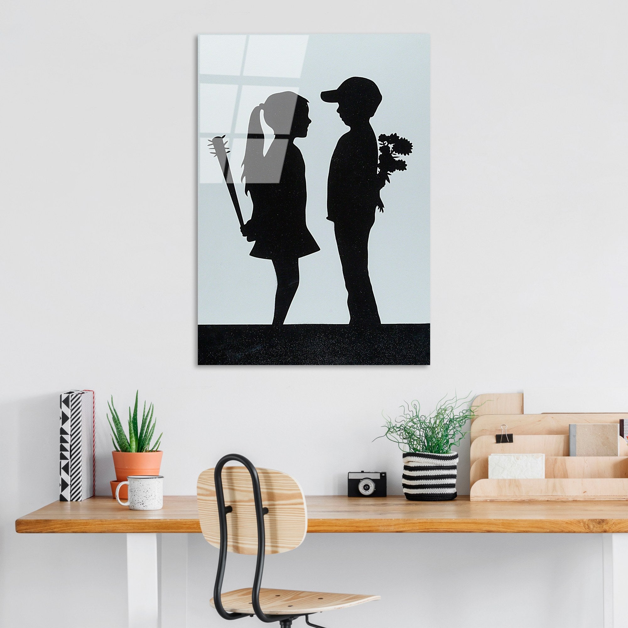 Quadro em Vidro Temperado UV-502 45x65 cm – Multicolor, 4 mm