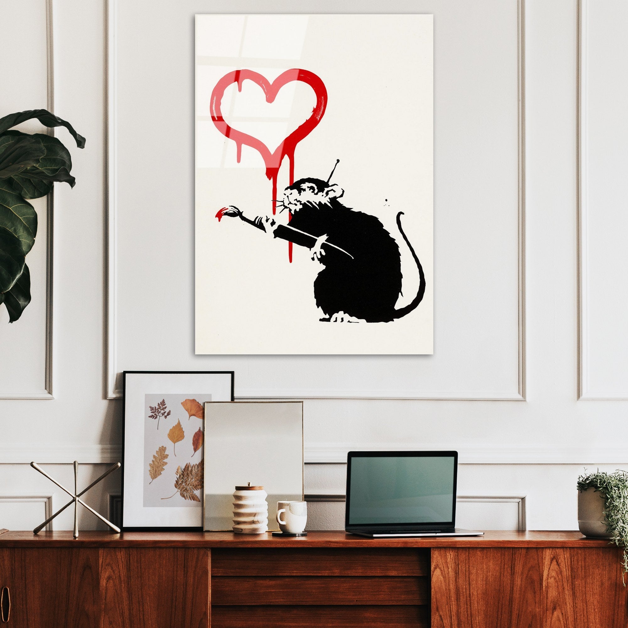 Quadro Decorativo em Vidro Temperado (4 mm) UV-503, 45 x 65 cm, Multicolor