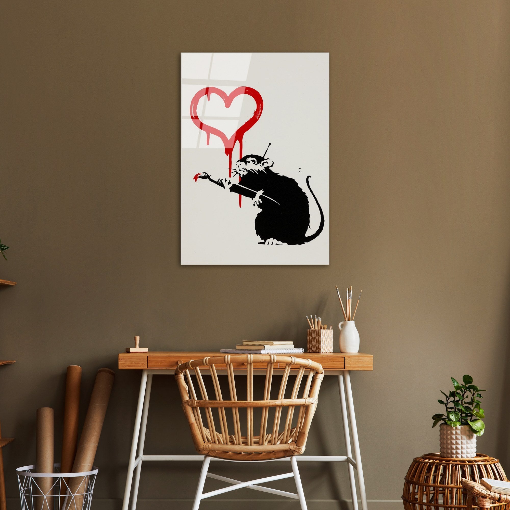 Quadro Decorativo em Vidro Temperado (4 mm) UV-503, 45 x 65 cm, Multicolor