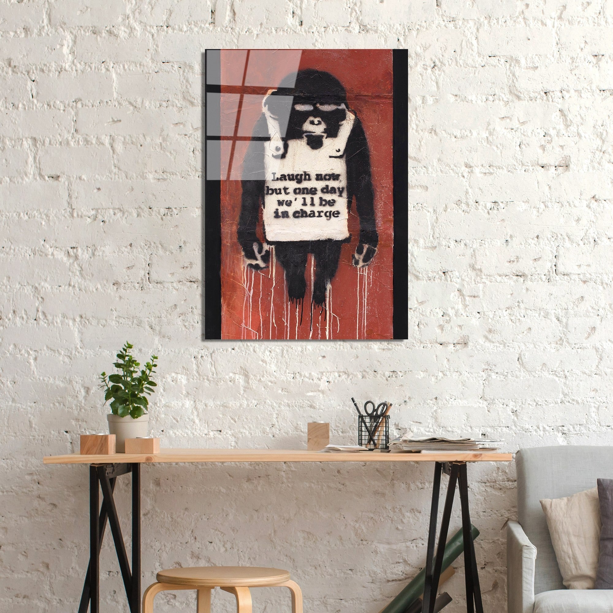 Quadro Decorativo em Vidro Temperado UV-504 (4 mm), Multicolor, 45 x 65 cm