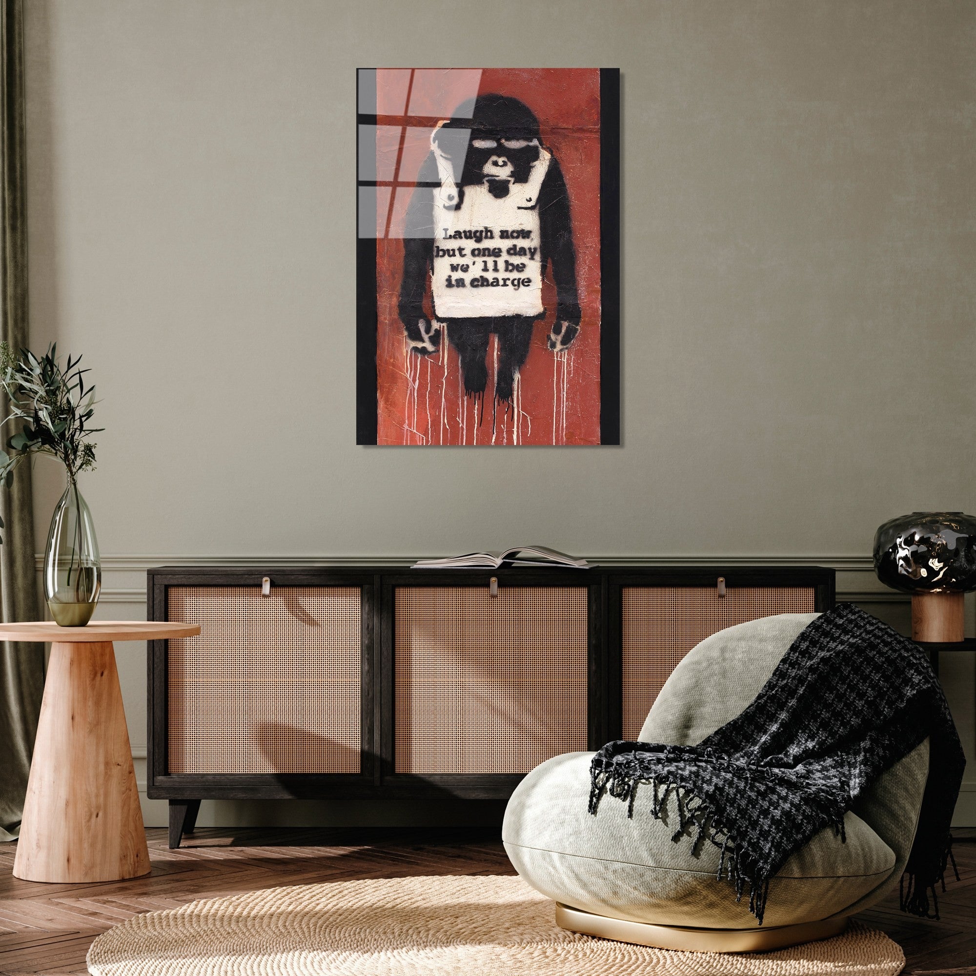 Quadro Decorativo em Vidro Temperado UV-504 (4 mm), Multicolor, 45 x 65 cm