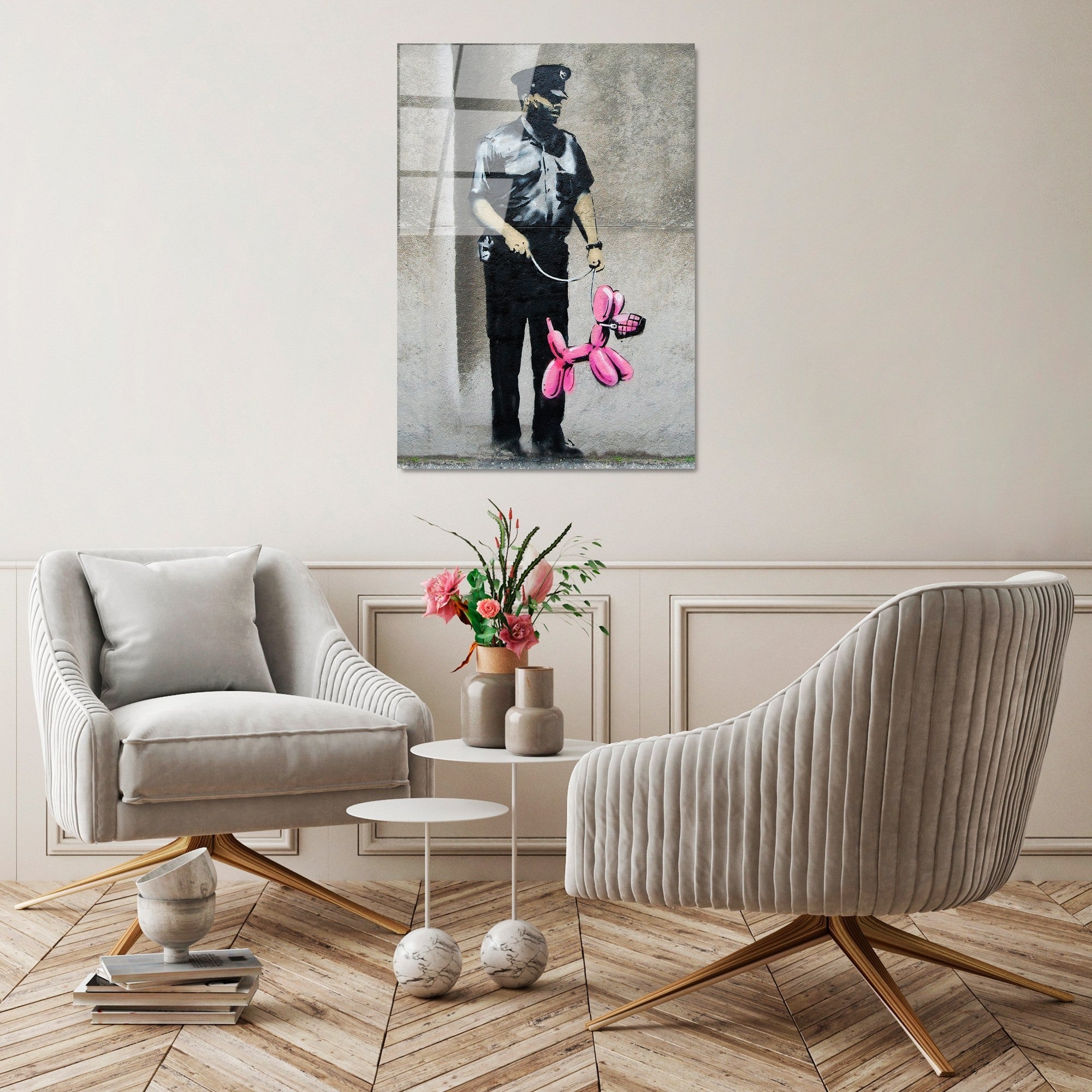 Quadro Decorativo em Vidro Temperado UV-506, 45 x 65 cm, Multicolor, 4 mm (Ref. 123BZM1355)