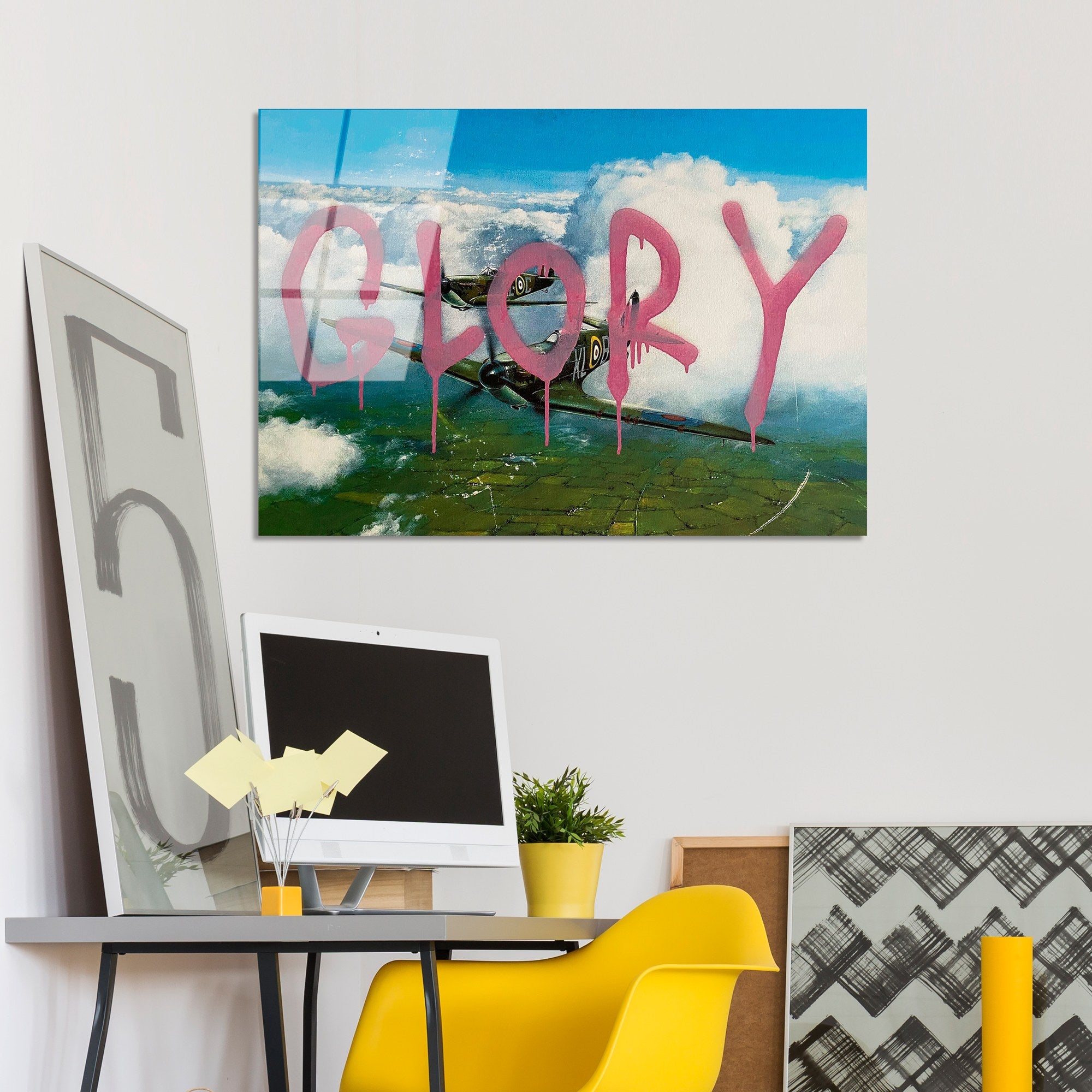 Quadro Decorativo em Vidro 100% Temperado UV-507, 45 x 65 cm - Multicolor (4 mm)