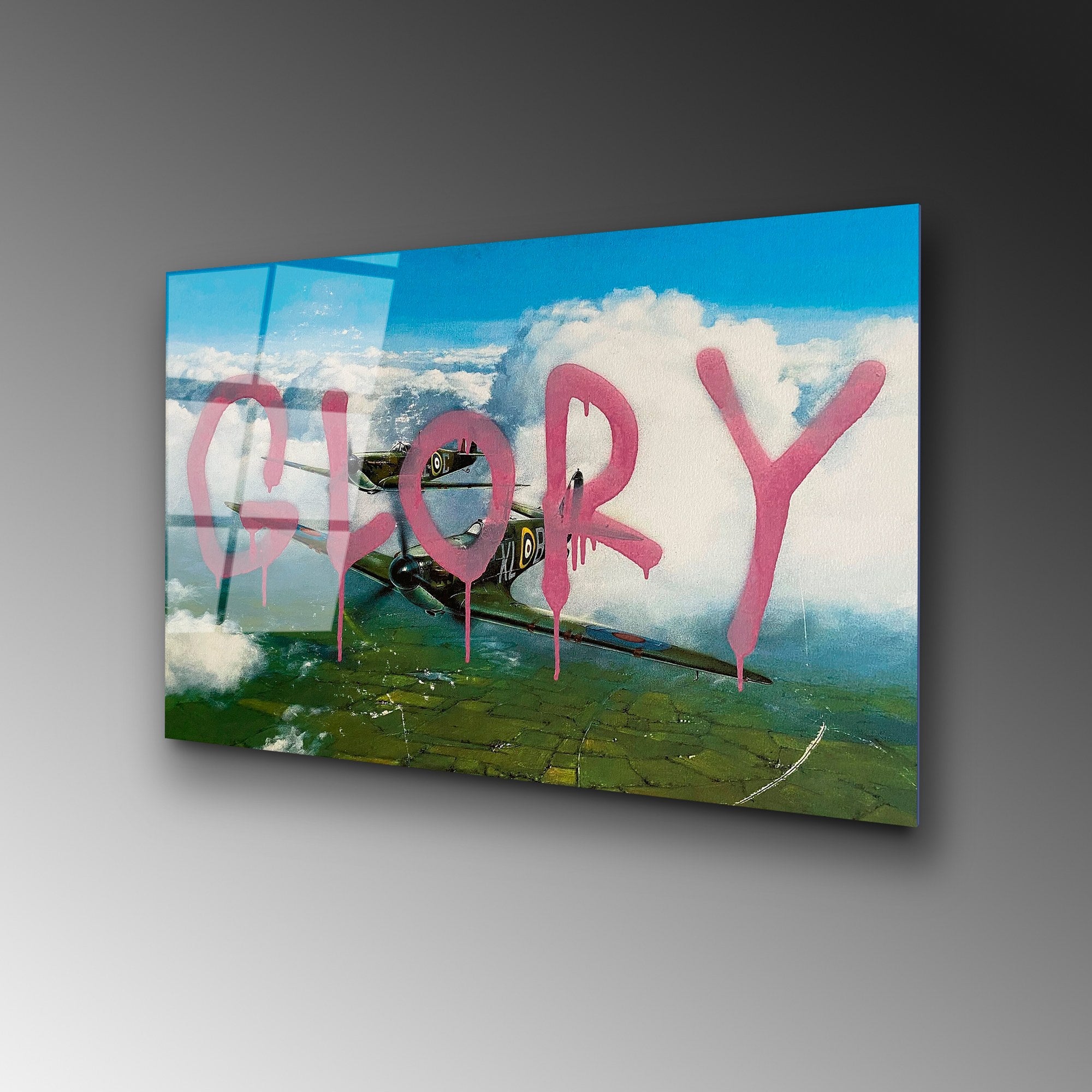 Quadro Decorativo em Vidro 100% Temperado UV-507, 45 x 65 cm - Multicolor (4 mm)