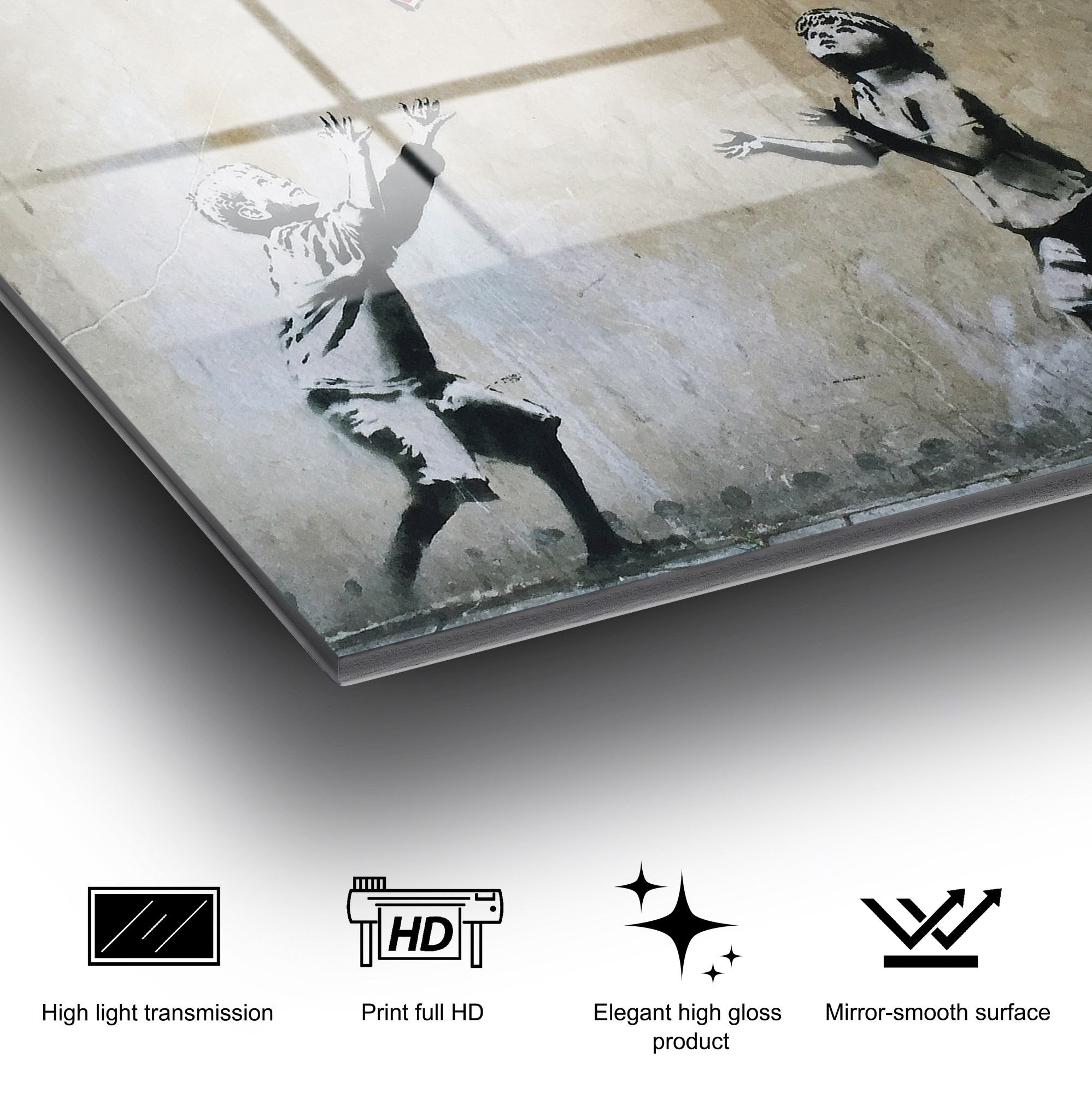 Quadro Decorativo em Vidro 100% Temperado UV-508, Multicolor, 45 x 65 cm (4 mm)