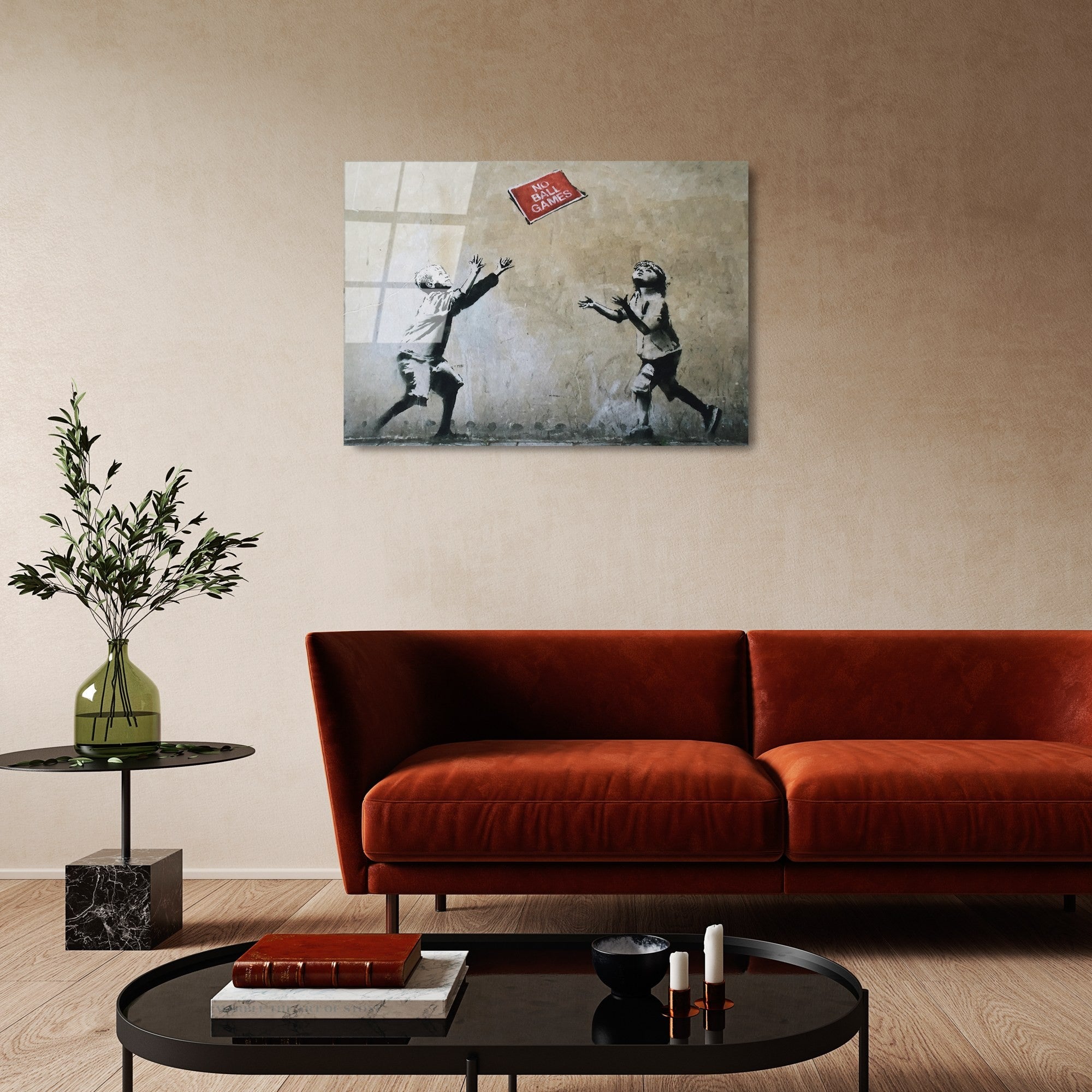 Quadro Decorativo em Vidro 100% Temperado UV-508, Multicolor, 45 x 65 cm (4 mm)