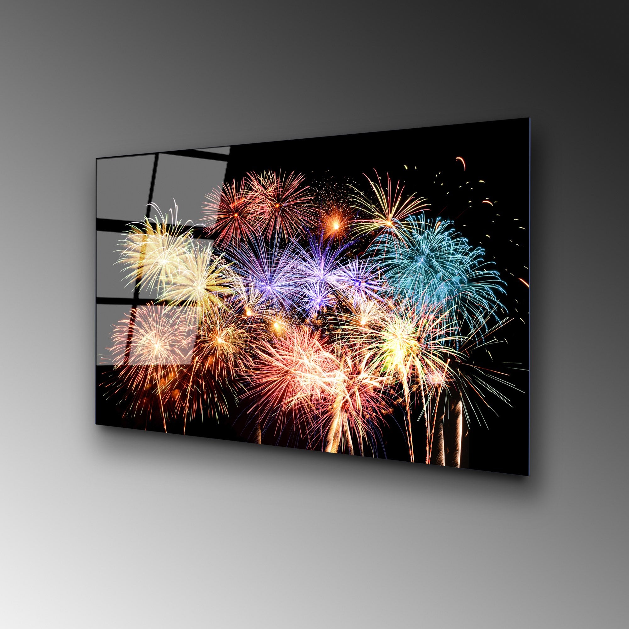 Quadro Decorativo em Vidro Temperado 100% (4 mm) 50 x 70 cm Multicolor – UV-264