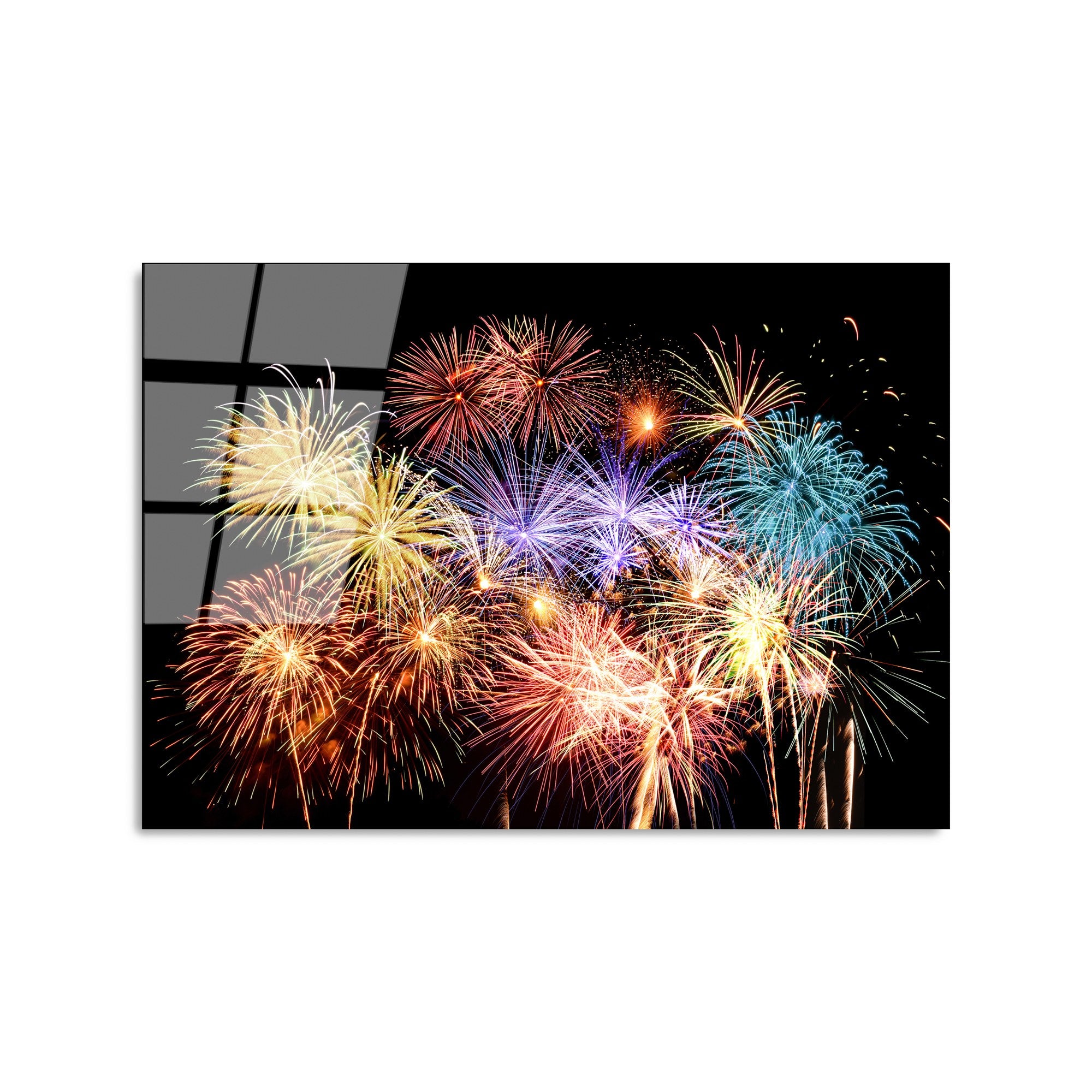 Quadro Decorativo em Vidro Temperado 100% (4 mm) 50 x 70 cm Multicolor – UV-264