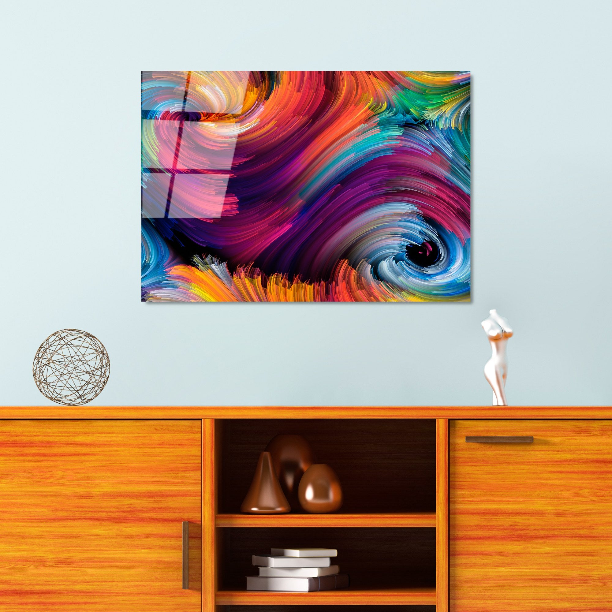 Quadro Decorativo em Vidro Temperado Multicolor 50 x 70 cm (4 mm) – UV-265