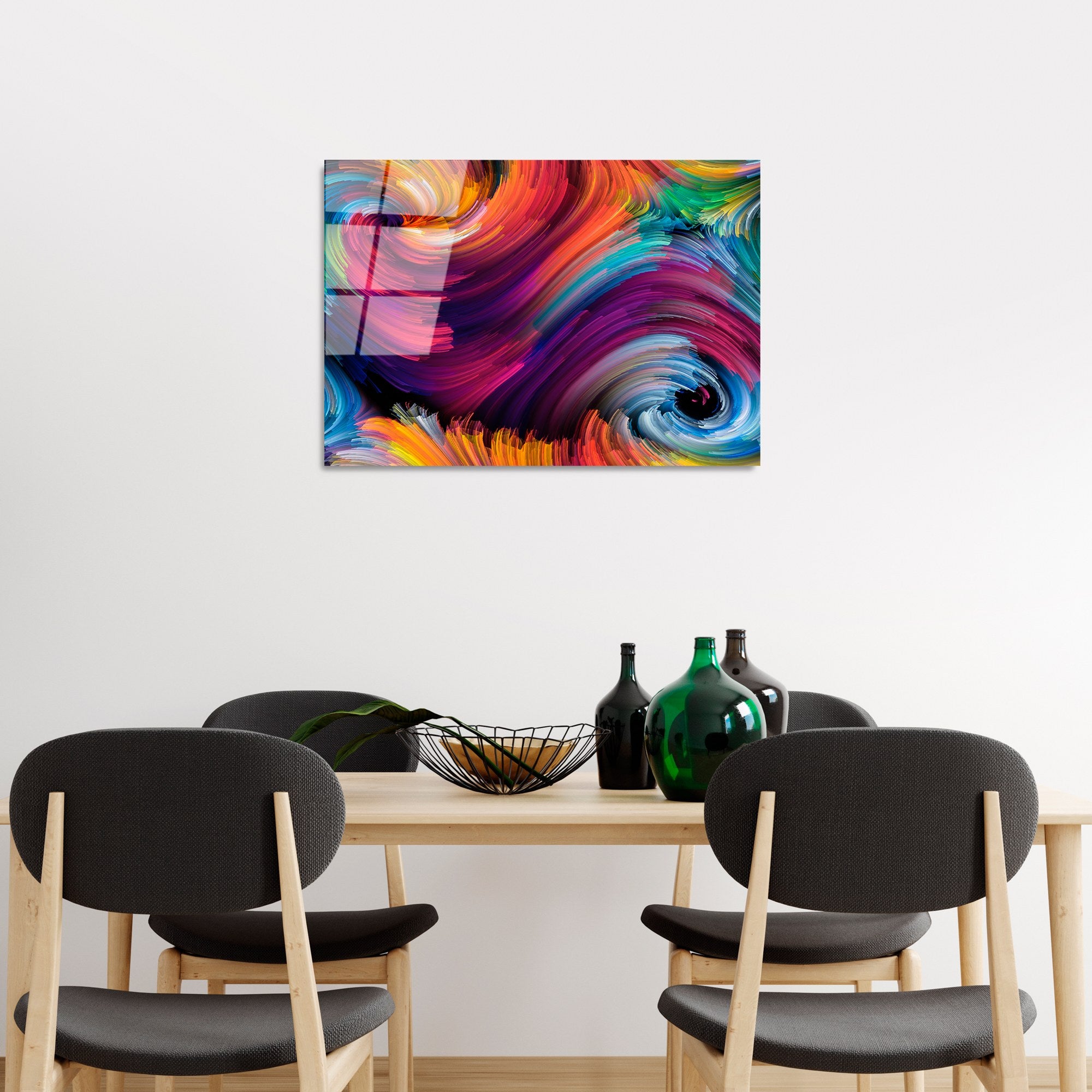 Quadro Decorativo em Vidro Temperado Multicolor 50 x 70 cm (4 mm) – UV-265