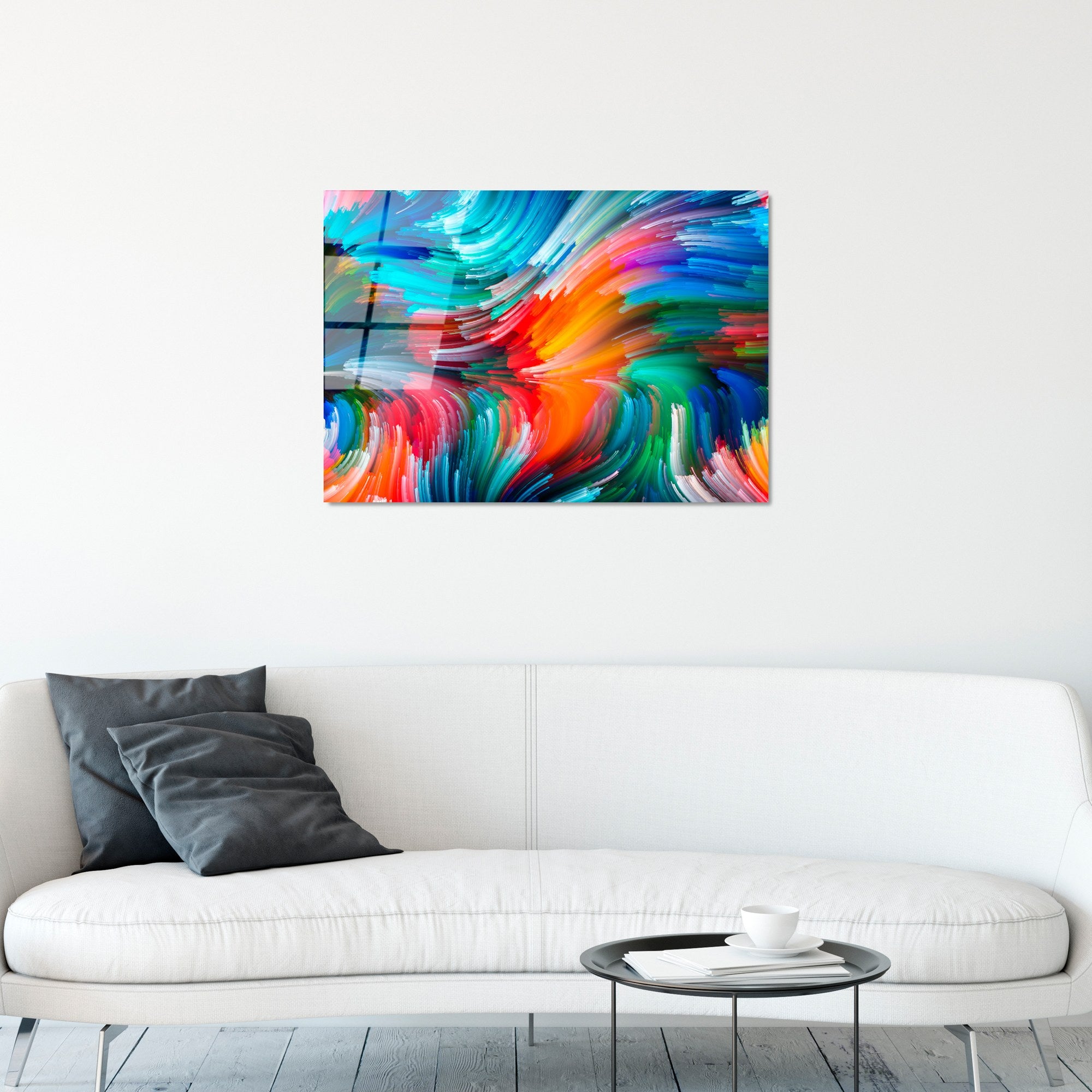 Quadro Decorativo em Vidro Temperado UV-266, Multicolor, 50 x 70 cm (4 mm)