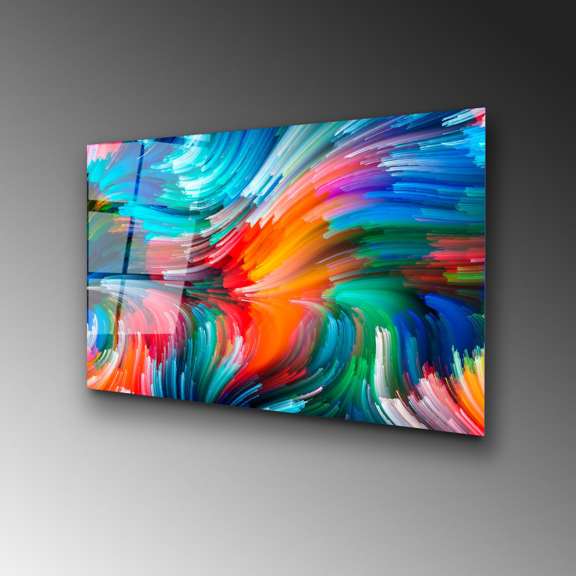 Quadro Decorativo em Vidro Temperado UV-266, Multicolor, 50 x 70 cm (4 mm)