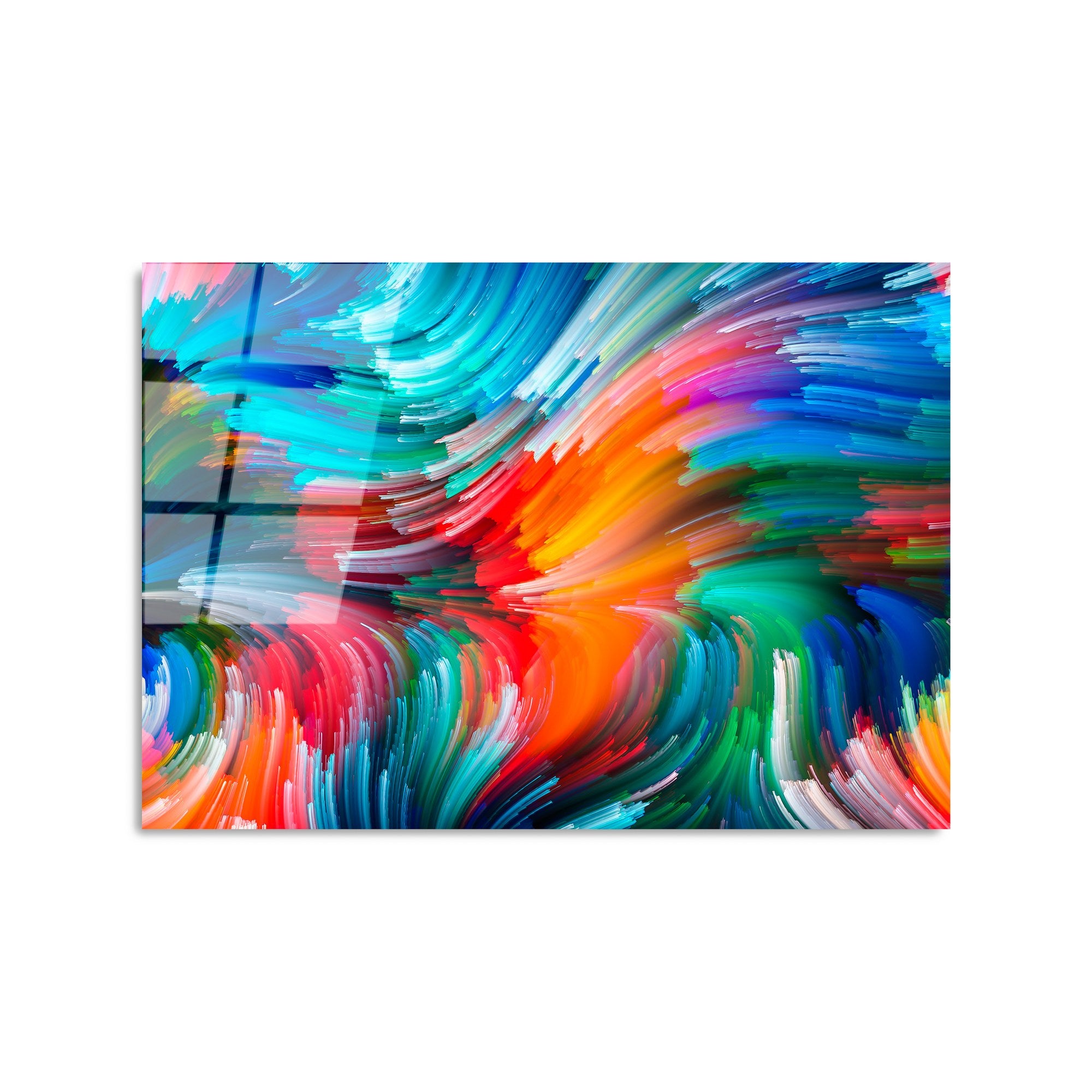 Quadro Decorativo em Vidro Temperado UV-266, Multicolor, 50 x 70 cm (4 mm)