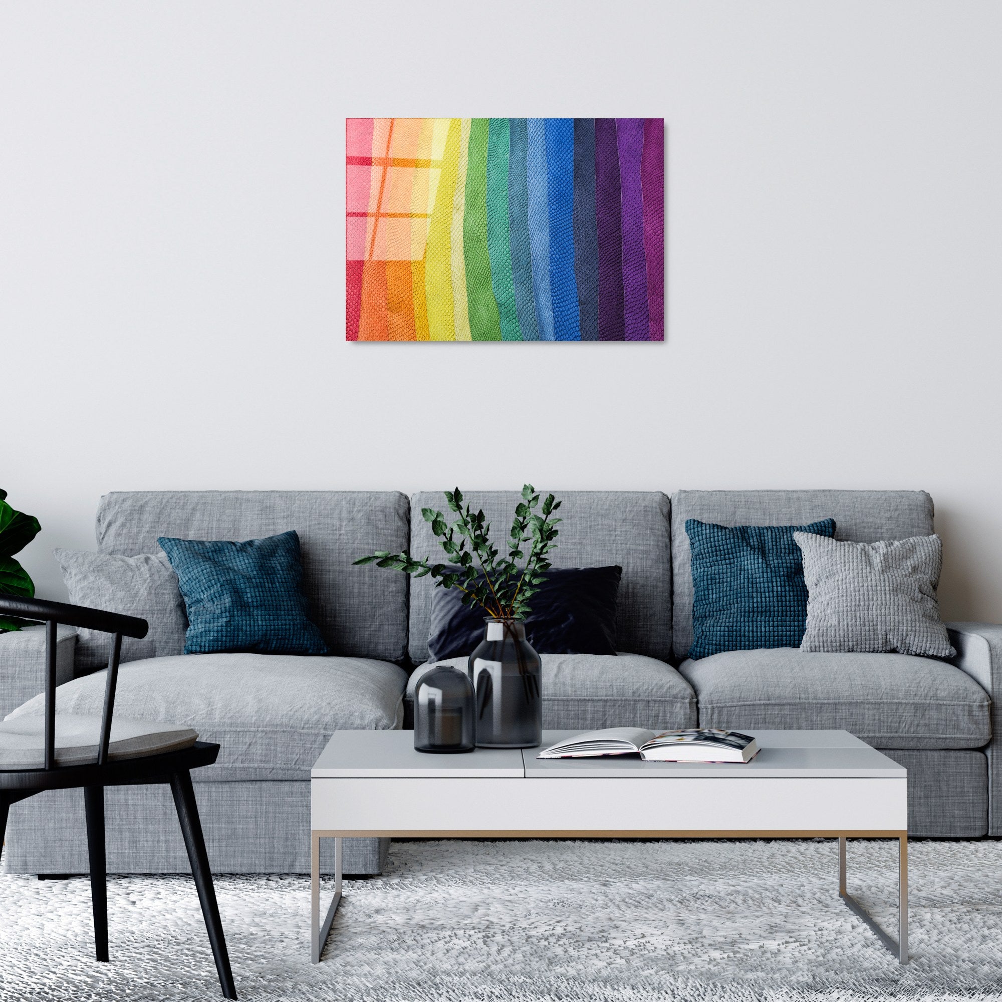 Quadro Decorativo em Vidro Temperado 4 mm 50 x 70 cm – Multicolor | UV-268 (Ref. 123BZM1362)
