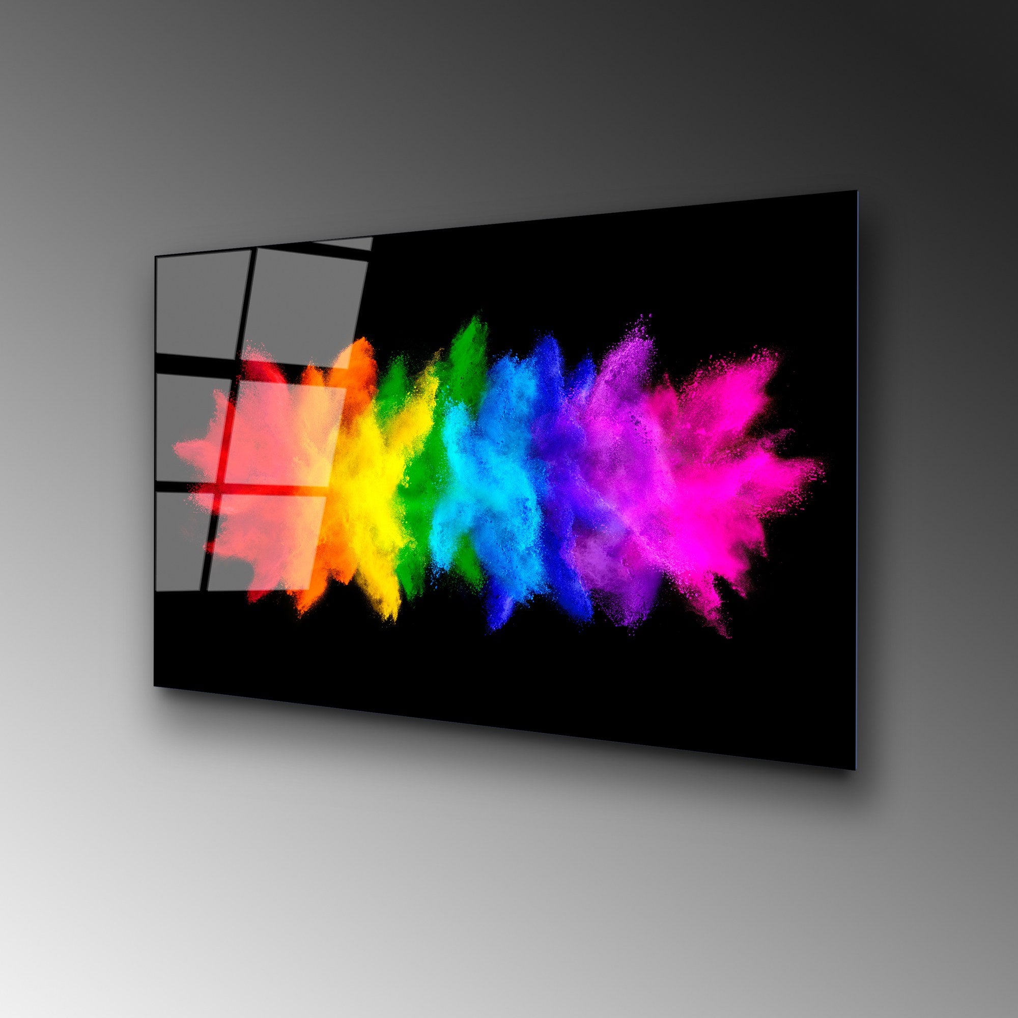 Quadro Decorativo em Vidro 100% Temperado UV-269, 50 x 70 cm, Multicolor (4 mm)