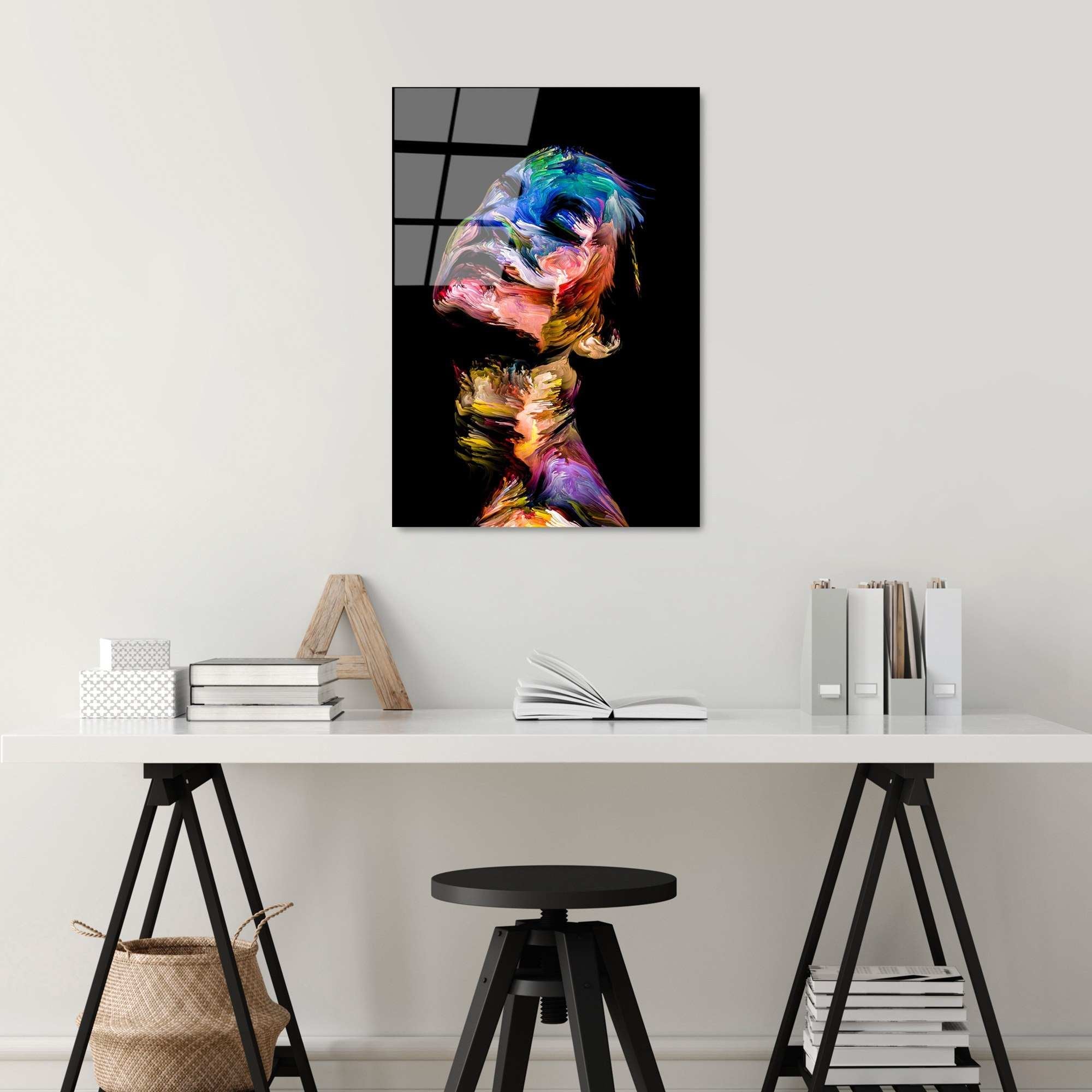 Quadro Decorativo em Vidro Temperado UV-270, Multicolor, 50 x 70 cm (4 mm)