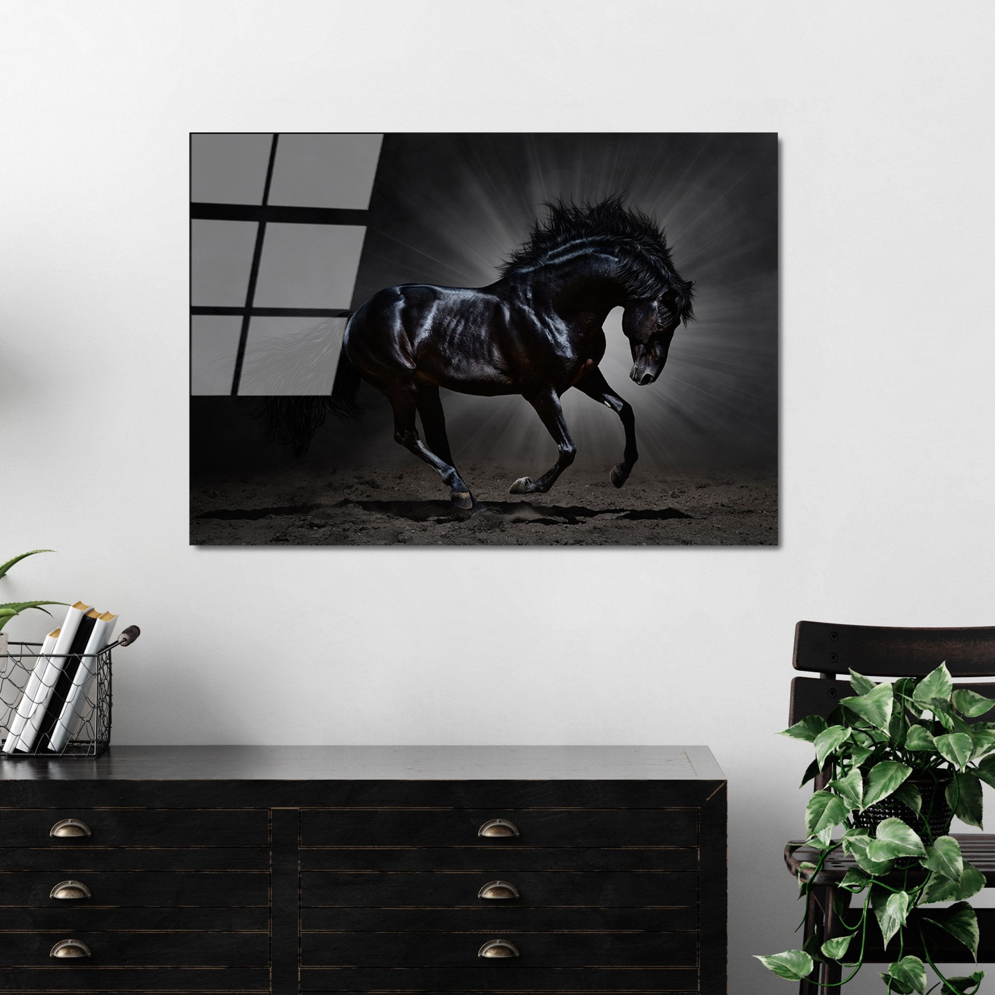 Quadro Decorativo em Vidro Temperado UV-272, Multicolor, 50 x 70 cm, Vidro 4 mm