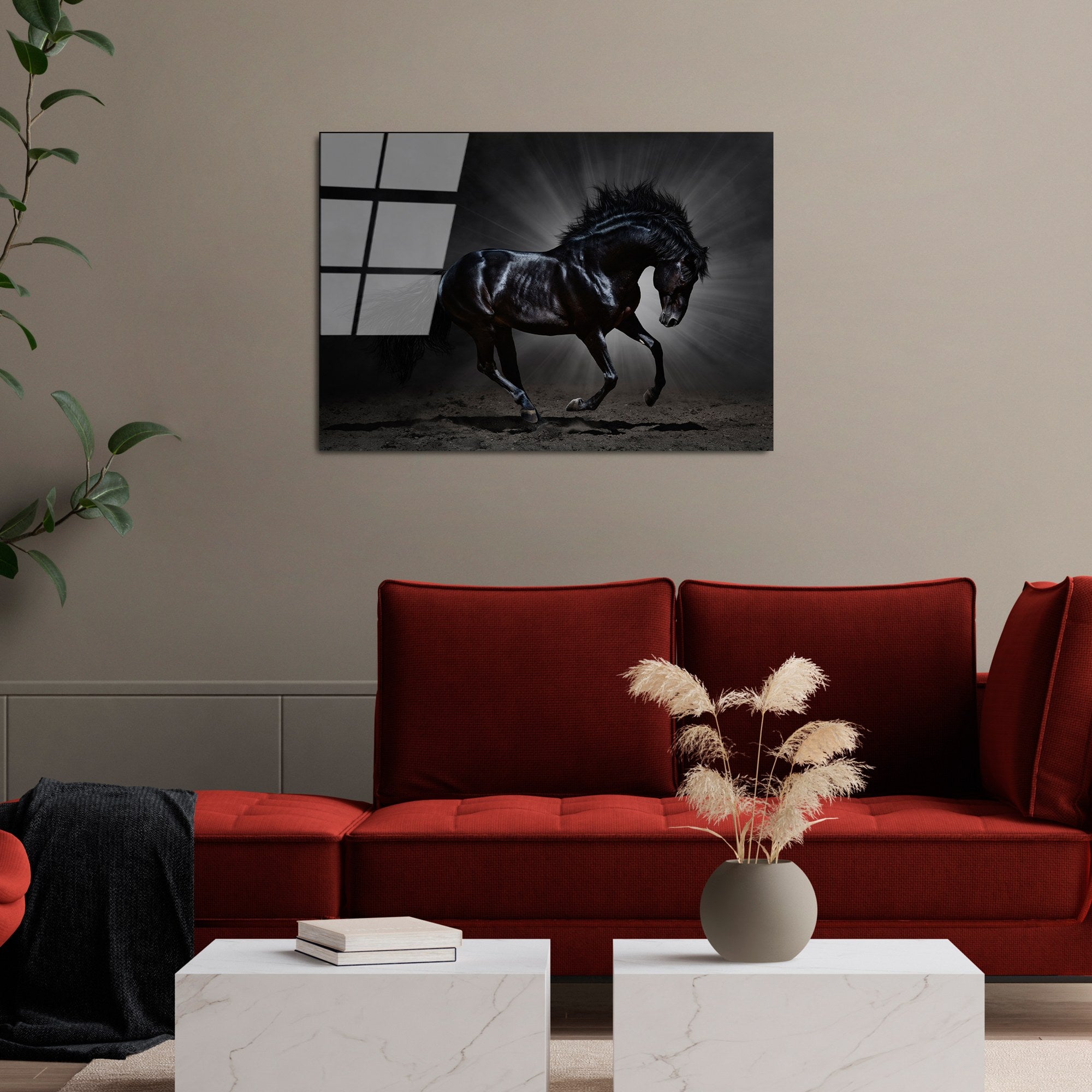 Quadro Decorativo em Vidro Temperado UV-272, Multicolor, 50 x 70 cm, Vidro 4 mm