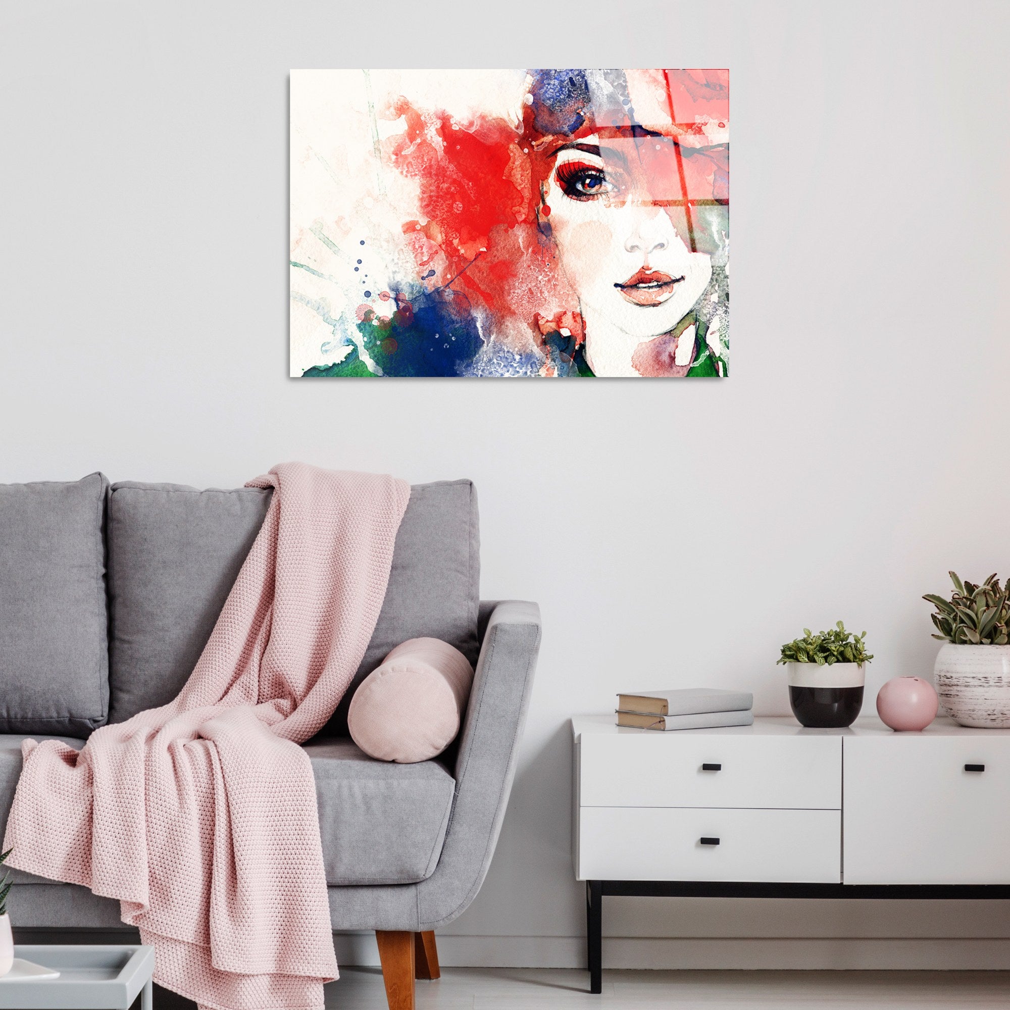 Quadro Decorativo em Vidro Temperado Multicolor 50 x 70 cm (4 mm) - UV-275