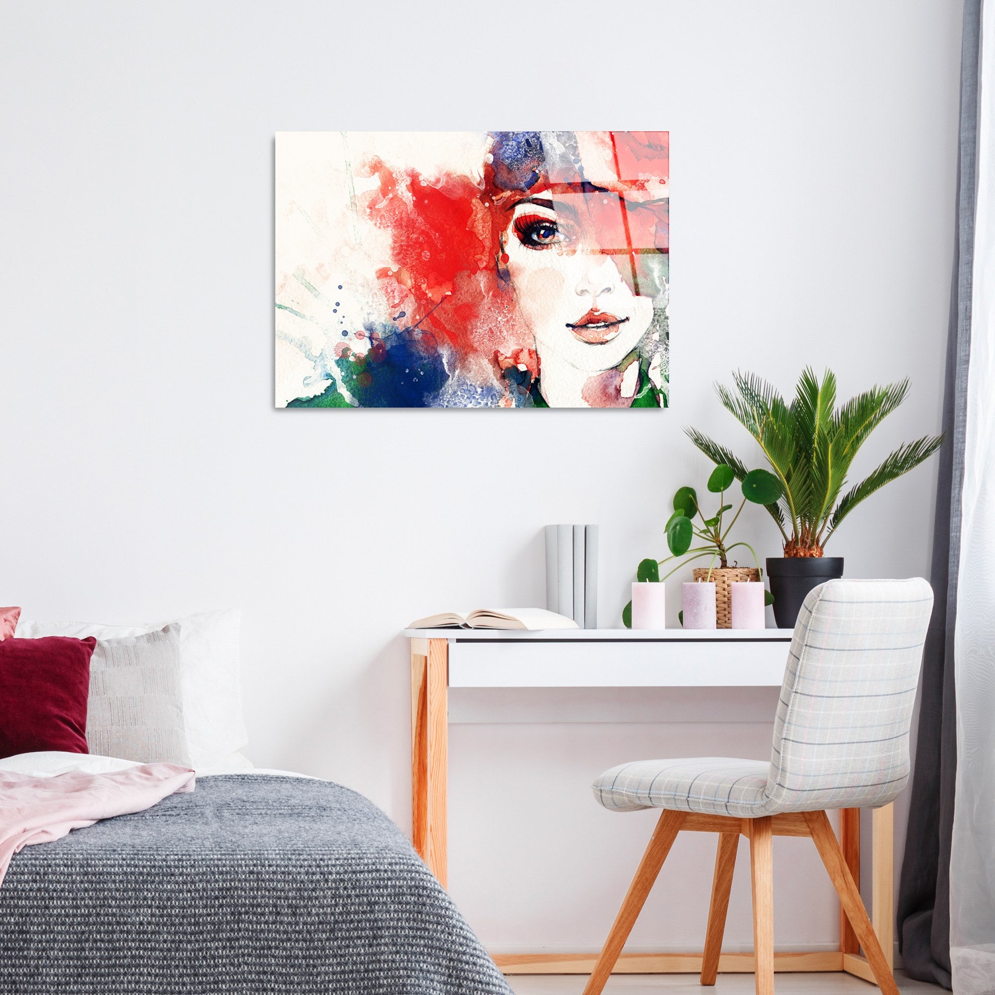 Quadro Decorativo em Vidro Temperado Multicolor 50 x 70 cm (4 mm) - UV-275