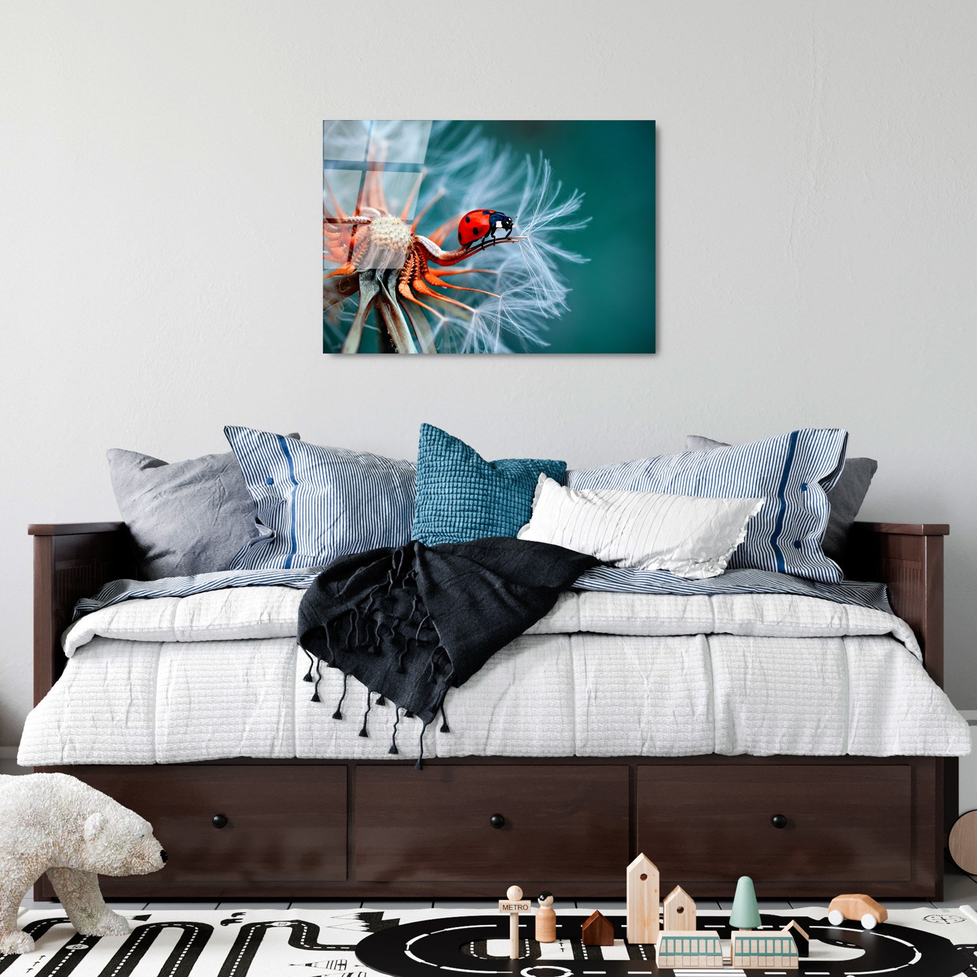 Quadro Decorativo em Vidro Temperado UV-277, Multicolor, 50 x 70 cm (4 mm)