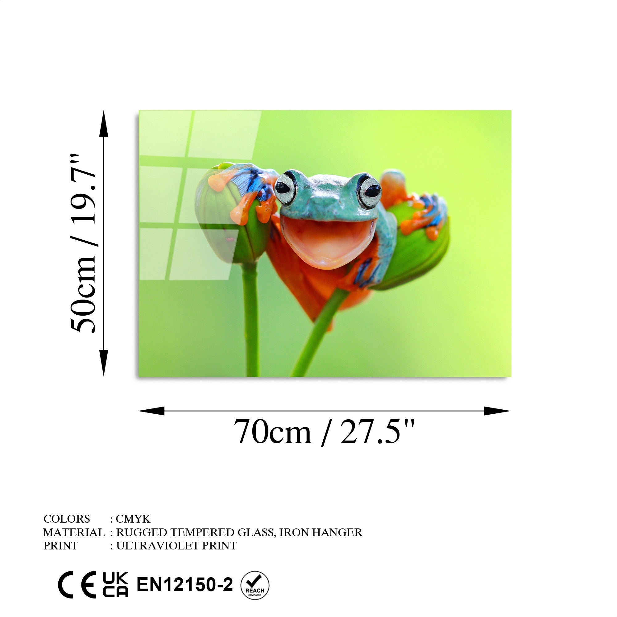 Quadro Decorativo em Vidro Temperado UV-278 – Multicolor – 50 x 70 cm – 4 mm