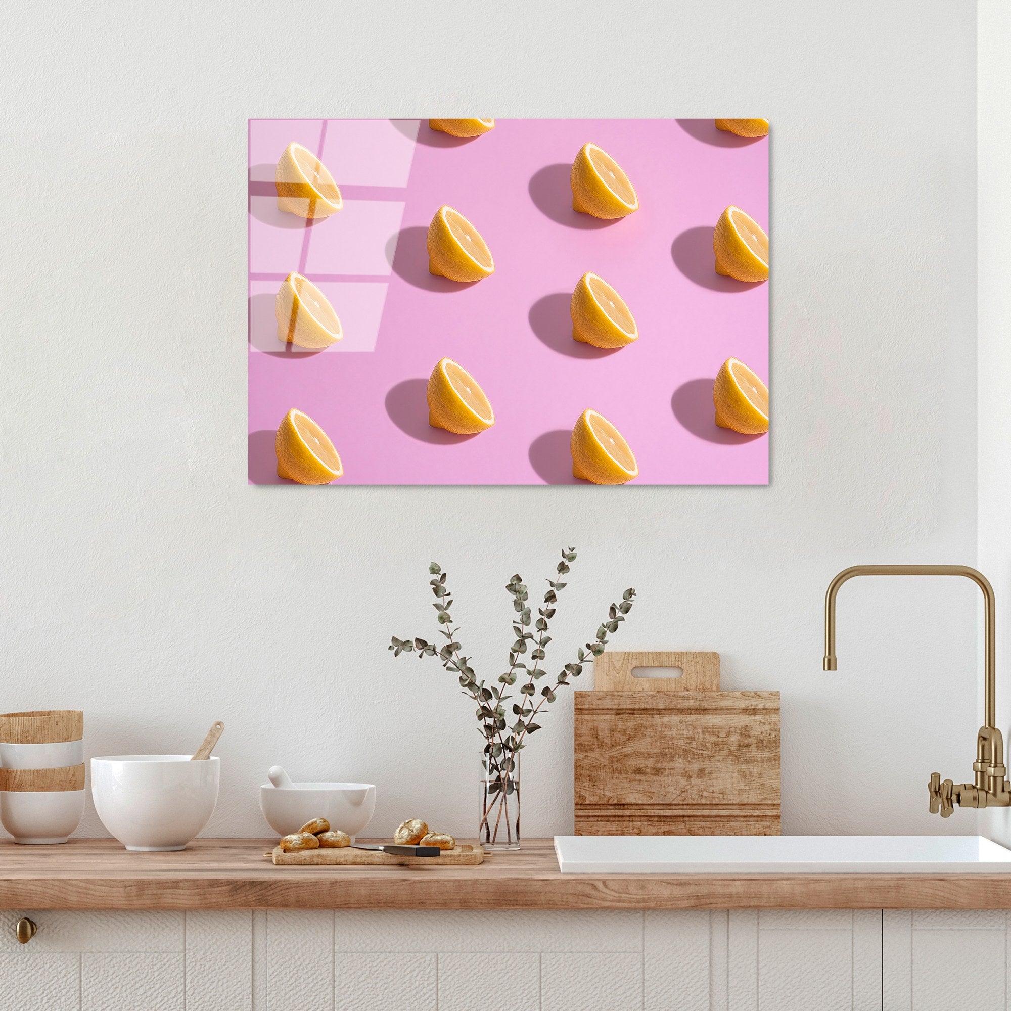 Quadro Decorativo em Vidro Temperado UV-288 50x70 cm Multicolor (4 mm)