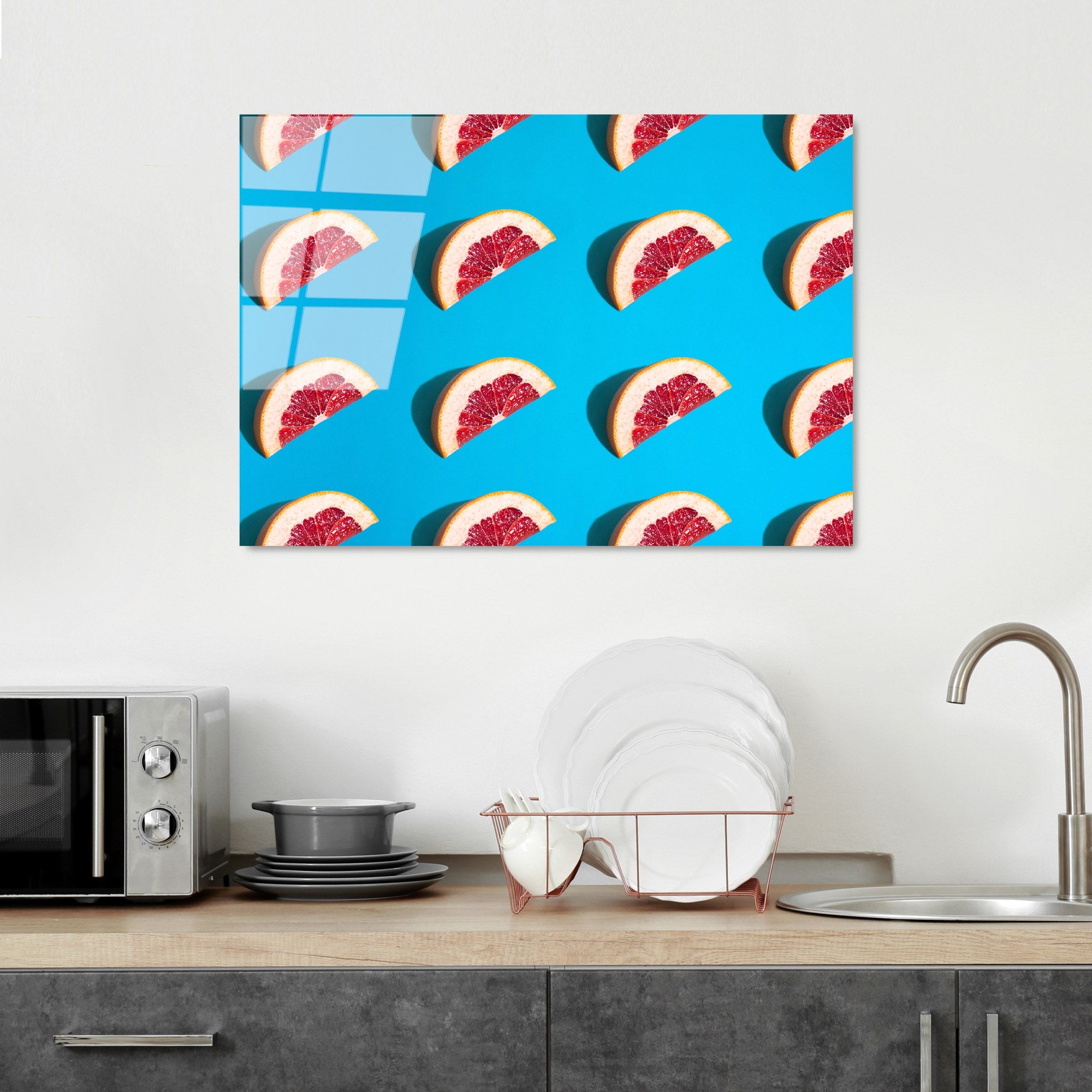 Quadro Decorativo em Vidro Temperado UV-289, Multicolor, 50x70 cm (4 mm)