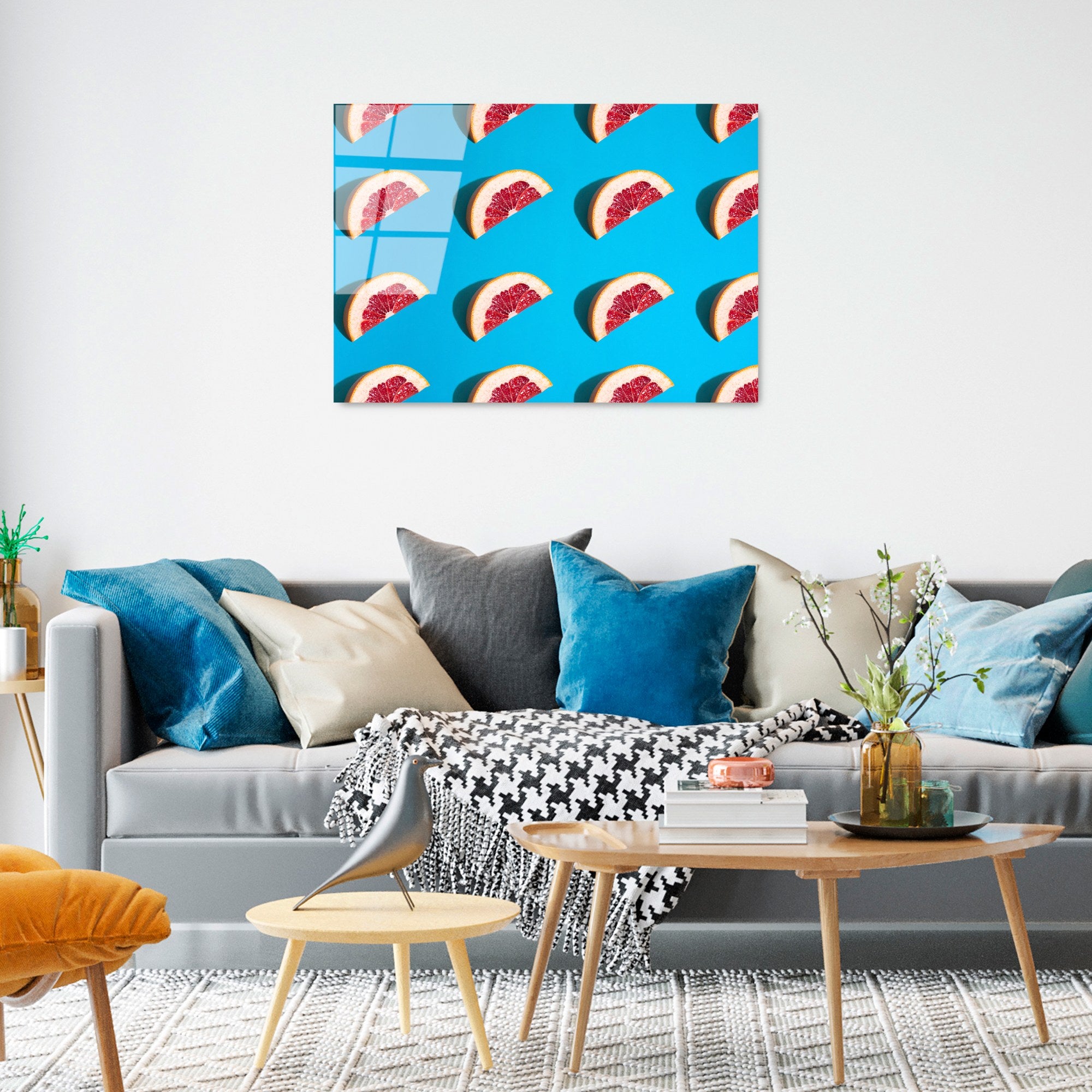 Quadro Decorativo em Vidro Temperado UV-289, Multicolor, 50x70 cm (4 mm)