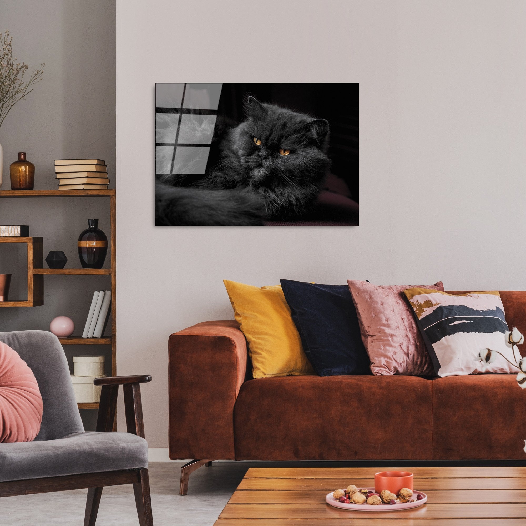 Quadro Decorativo em Vidro Temperado UV-291, Multicolor, 50 x 70 cm (4 mm)