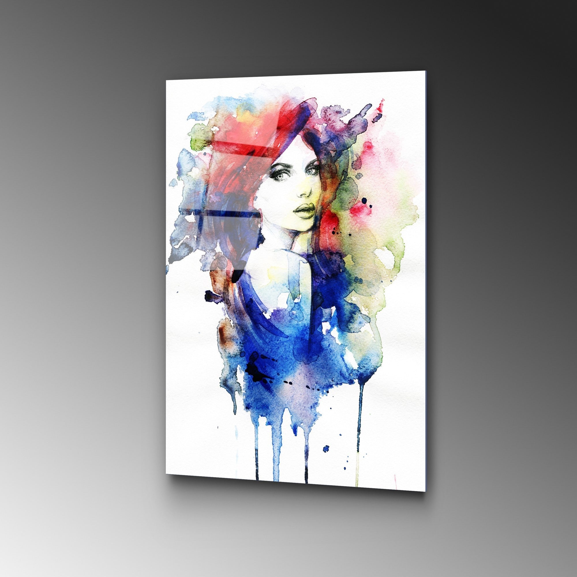 Quadro Decorativo em Vidro Temperado UV-294, Multicolor, 50 x 70 cm (4 mm)