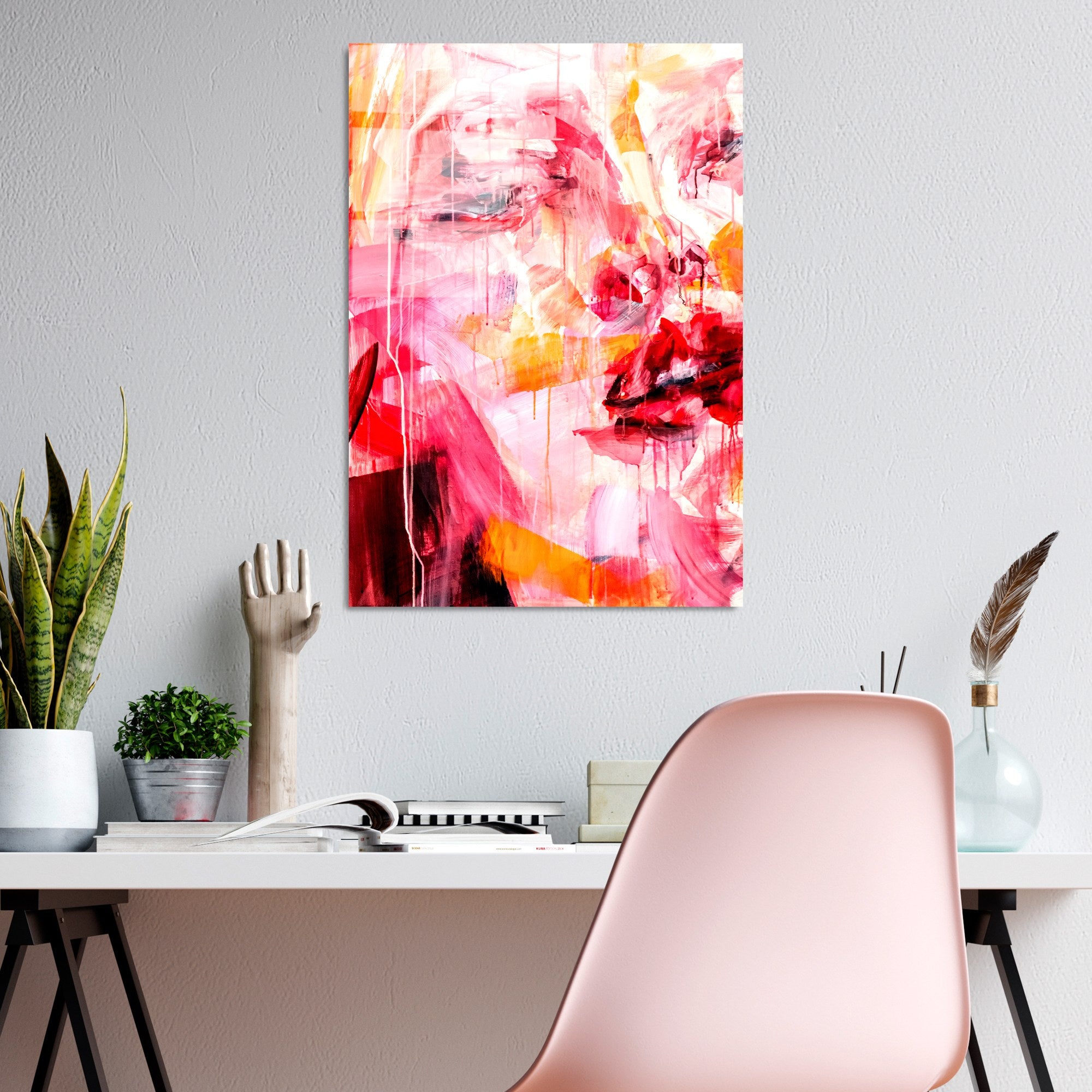 Quadro Decorativo em Vidro Temperado UV-296, 50x70 cm, Multicolor, 4 mm