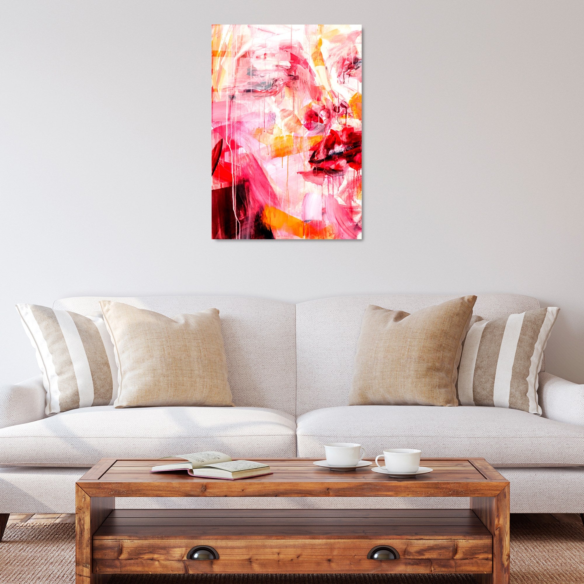 Quadro Decorativo em Vidro Temperado UV-296, 50x70 cm, Multicolor, 4 mm