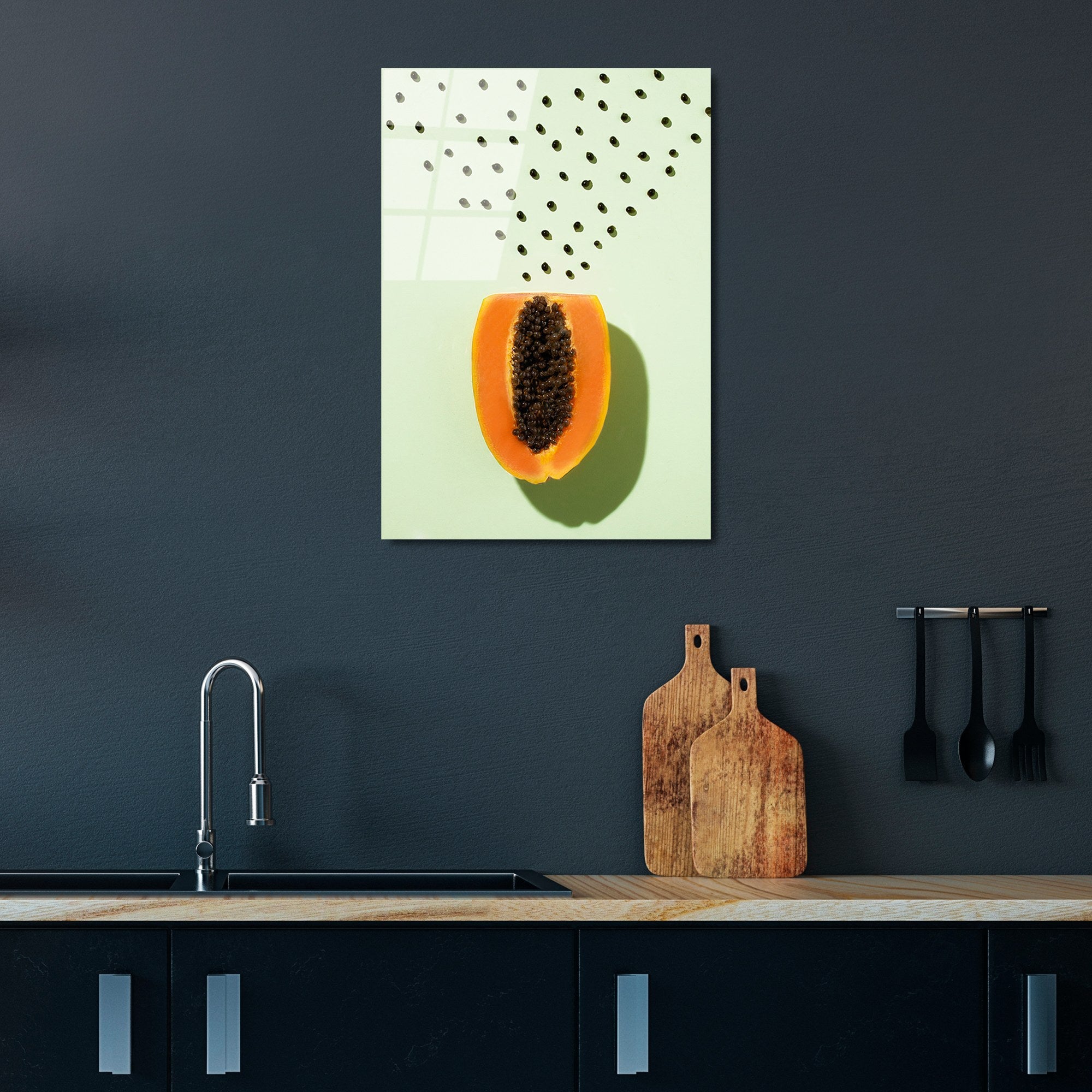 Quadro Decorativo em Vidro Temperado Multicolor UV-297, 50 x 70 cm, 4 mm